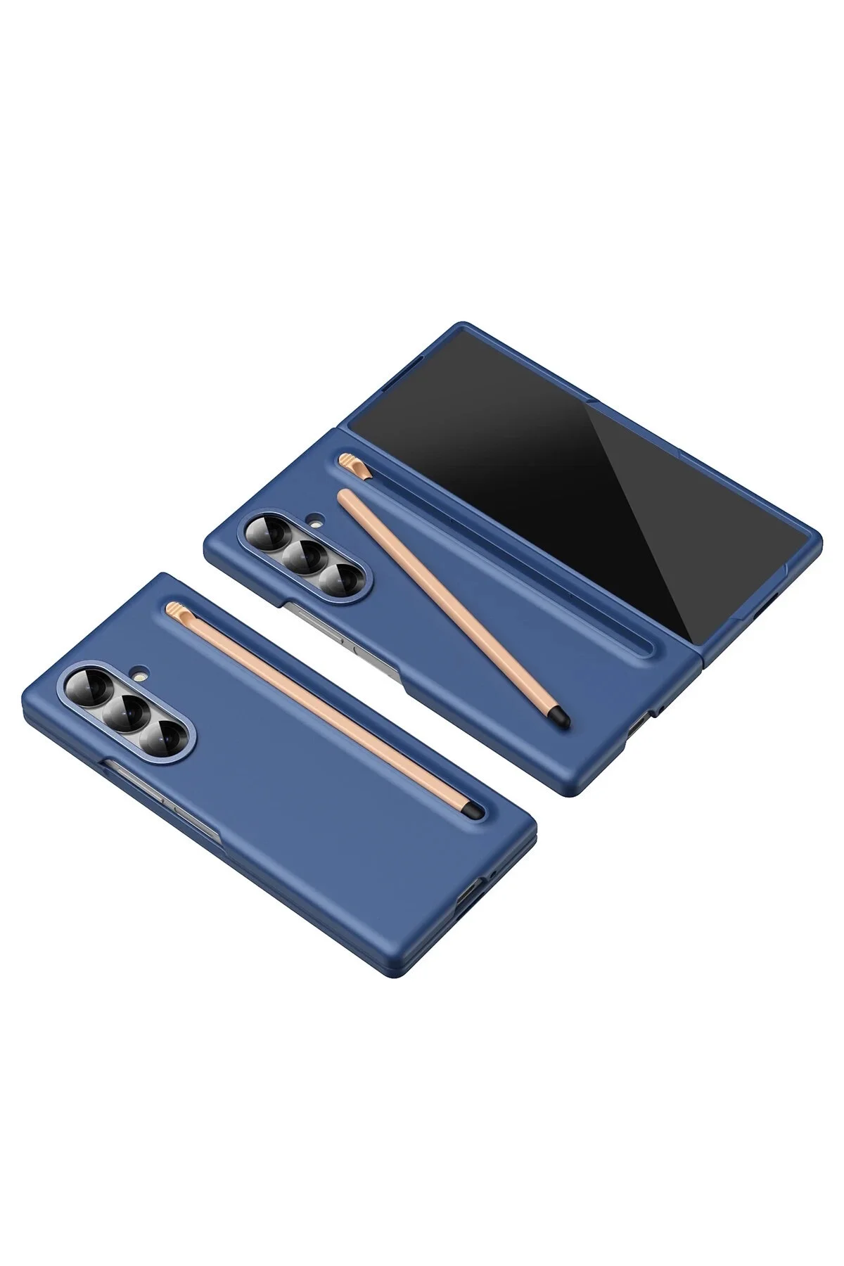 کاور و قاب SAMSUNG GALAXY Z FOLD 6 CASE S PEN CLASIC TITANIUM COLORED PREMIUM COVER WITH THE SLOT m.tk moveteck