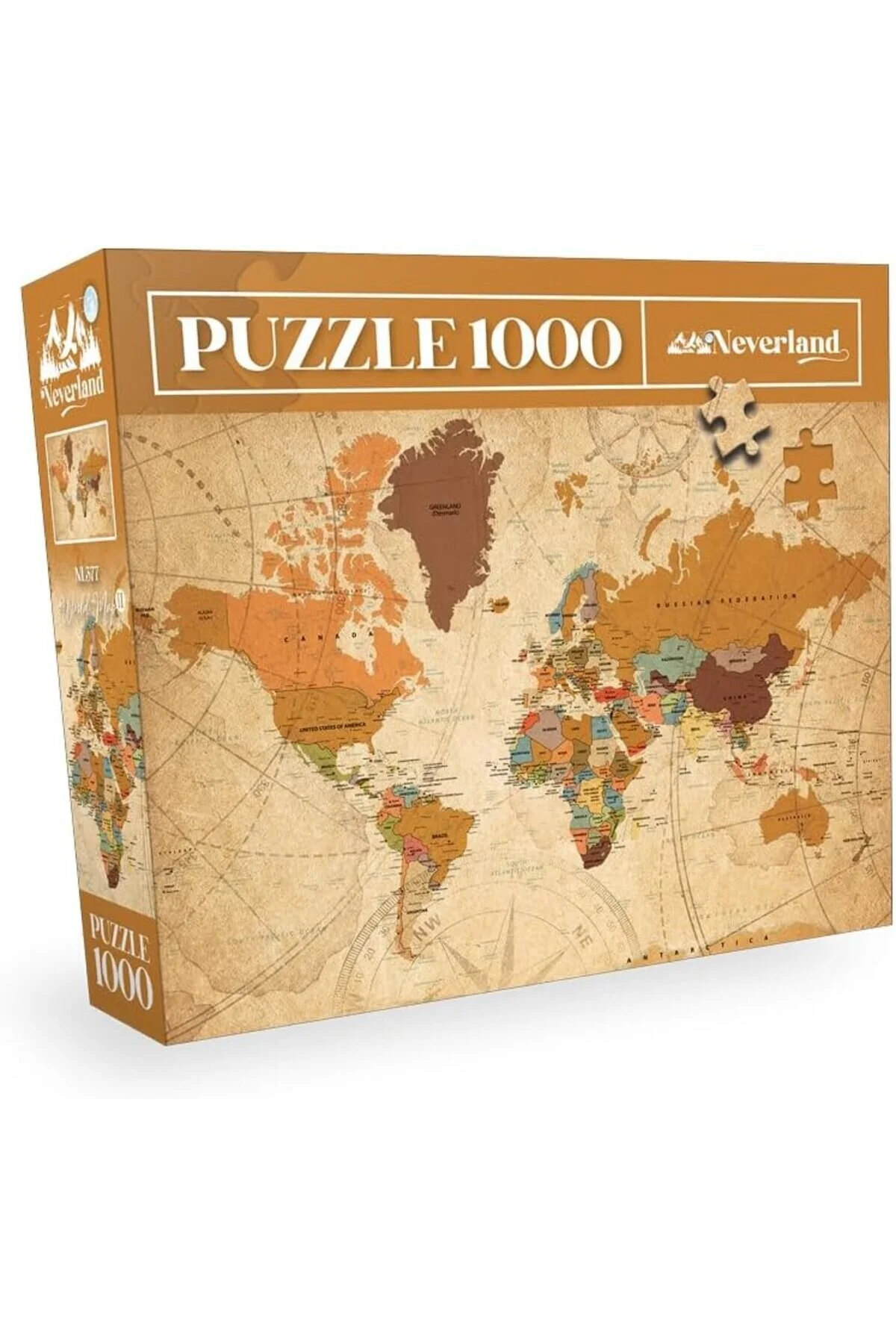 پازل BRFSHOP 1000 PIECE PAZZLE WORLD MAP II 1165984 STOREMAX