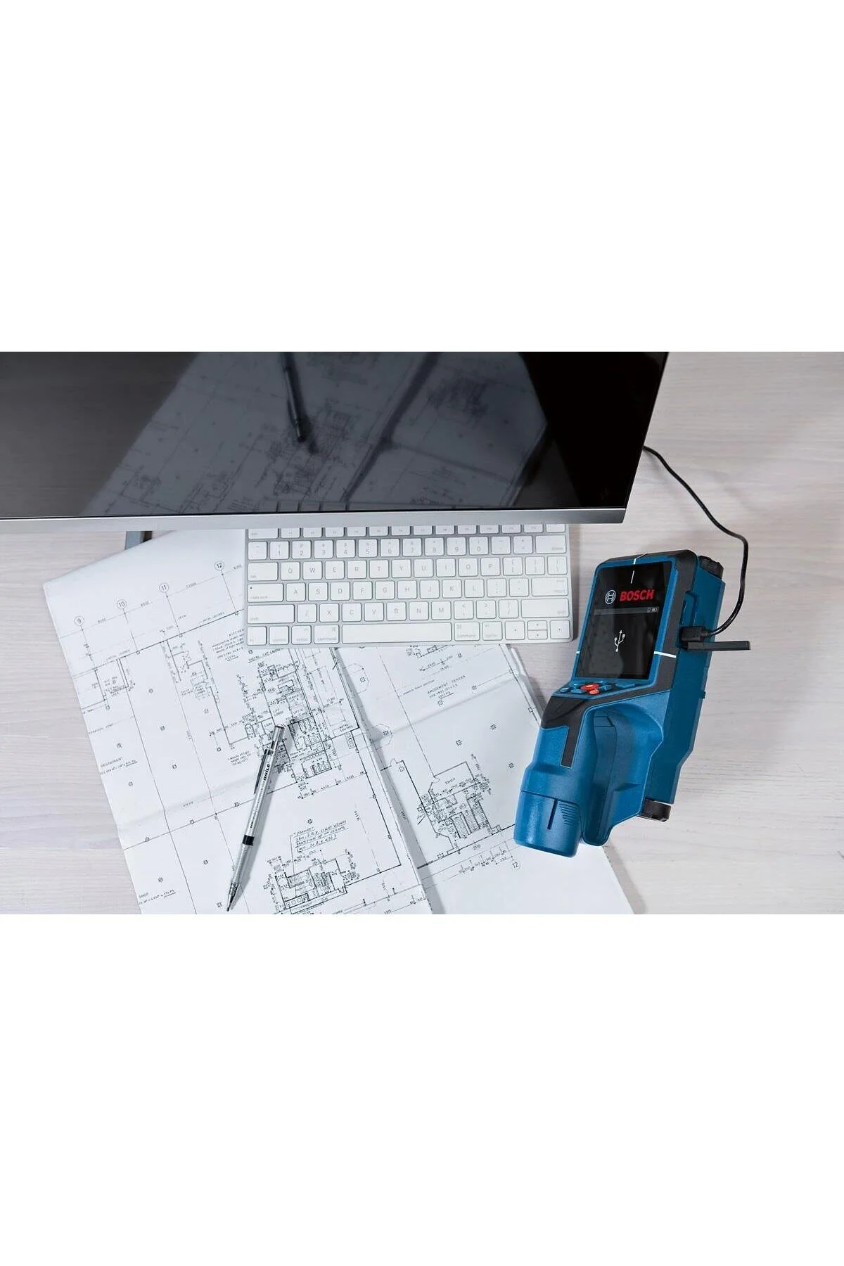 دستگاه اندازه گیری اسکن دیواری D TECT 200 C 12 V 2 AH با باتری 0601081601 بوش Bosch