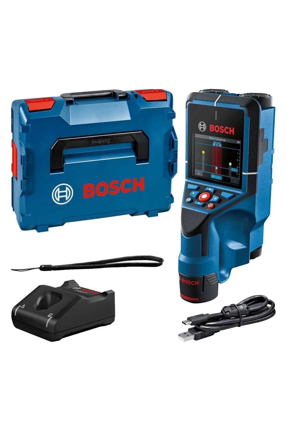 دستگاه اندازه گیری اسکن دیواری D TECT 200 C 12 V 2 AH با باتری 0601081601 بوش Bosch