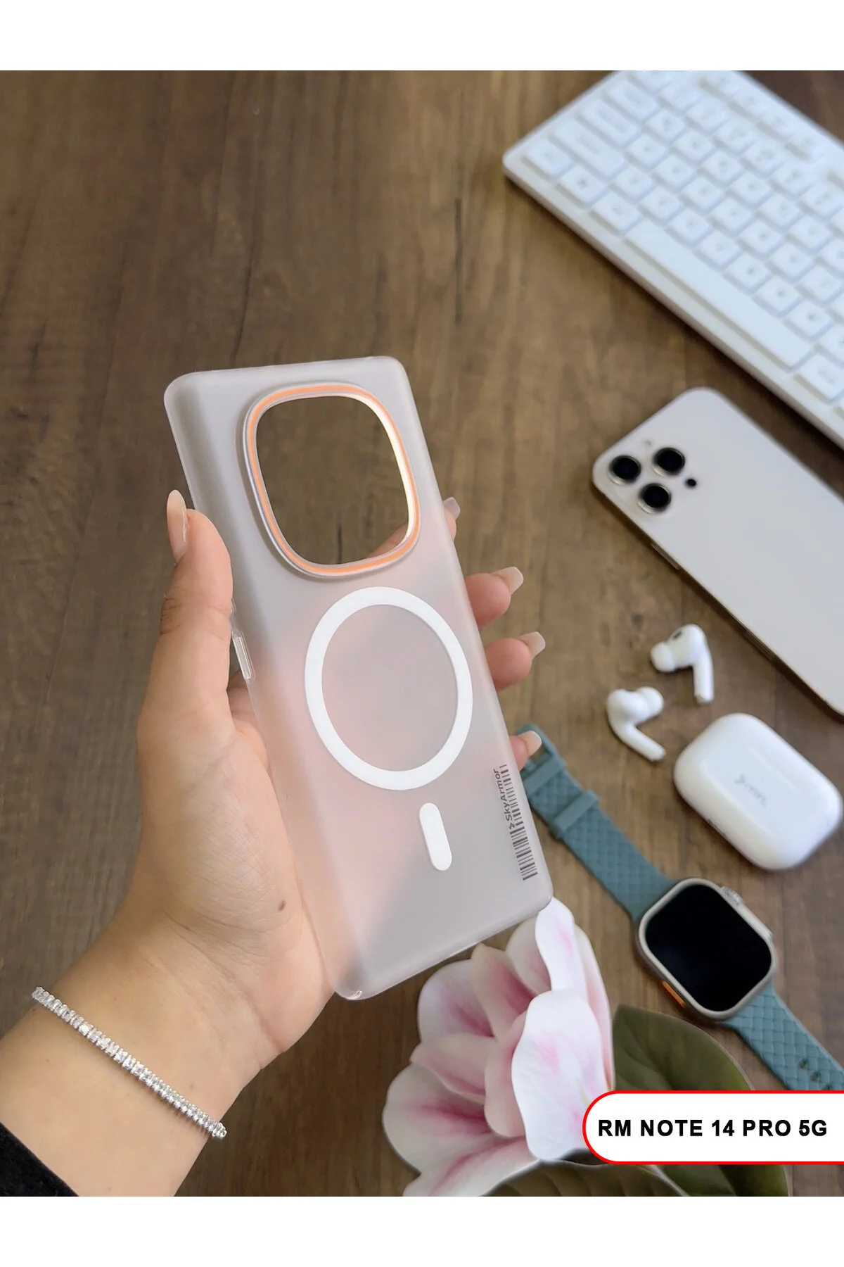 کاور و قاب مات سخت سازگار REDMI NOTE 14 PRO 5G MAGSAFE MTL