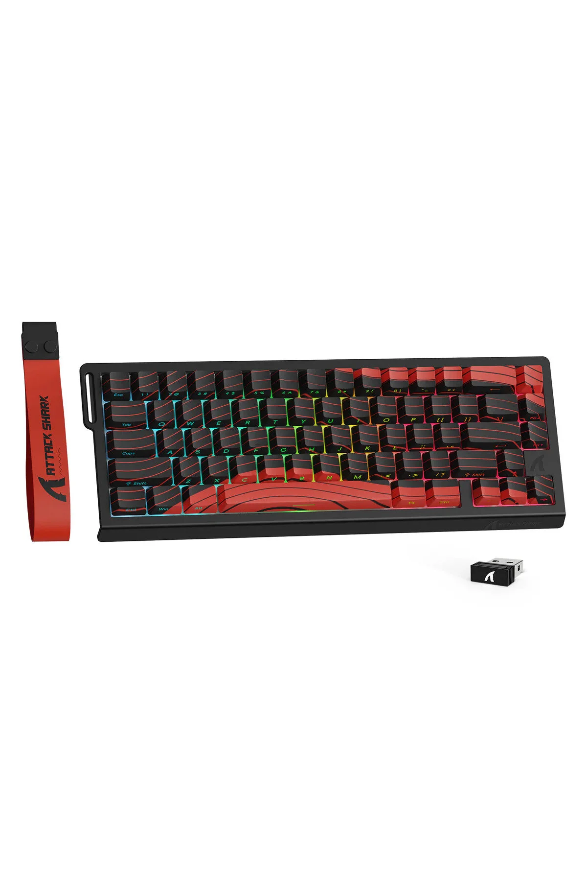 کیبورد مخصوص بازی X68PRO HE RGB 8000HZ TAP 0.01MM صفحه کلید سوئیچ مغناطیسی Attack Shark