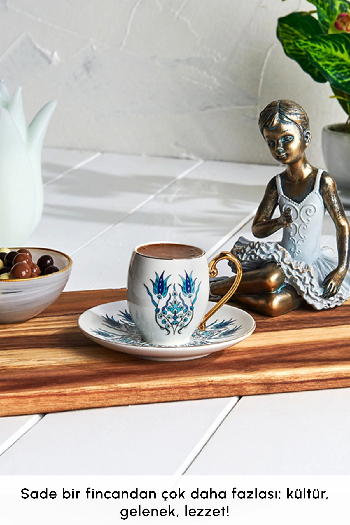 فنجان قهوه IZNIK 6 PERSON COFFEE CUPPHER 80 میلی لیتر طلا Karaca