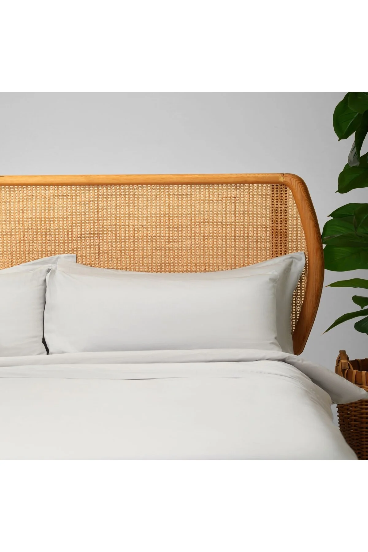 کاور لحاف یک نفره خاکستری مخلوط و مطابقت با پنبه ساتن تک کالی  Linens