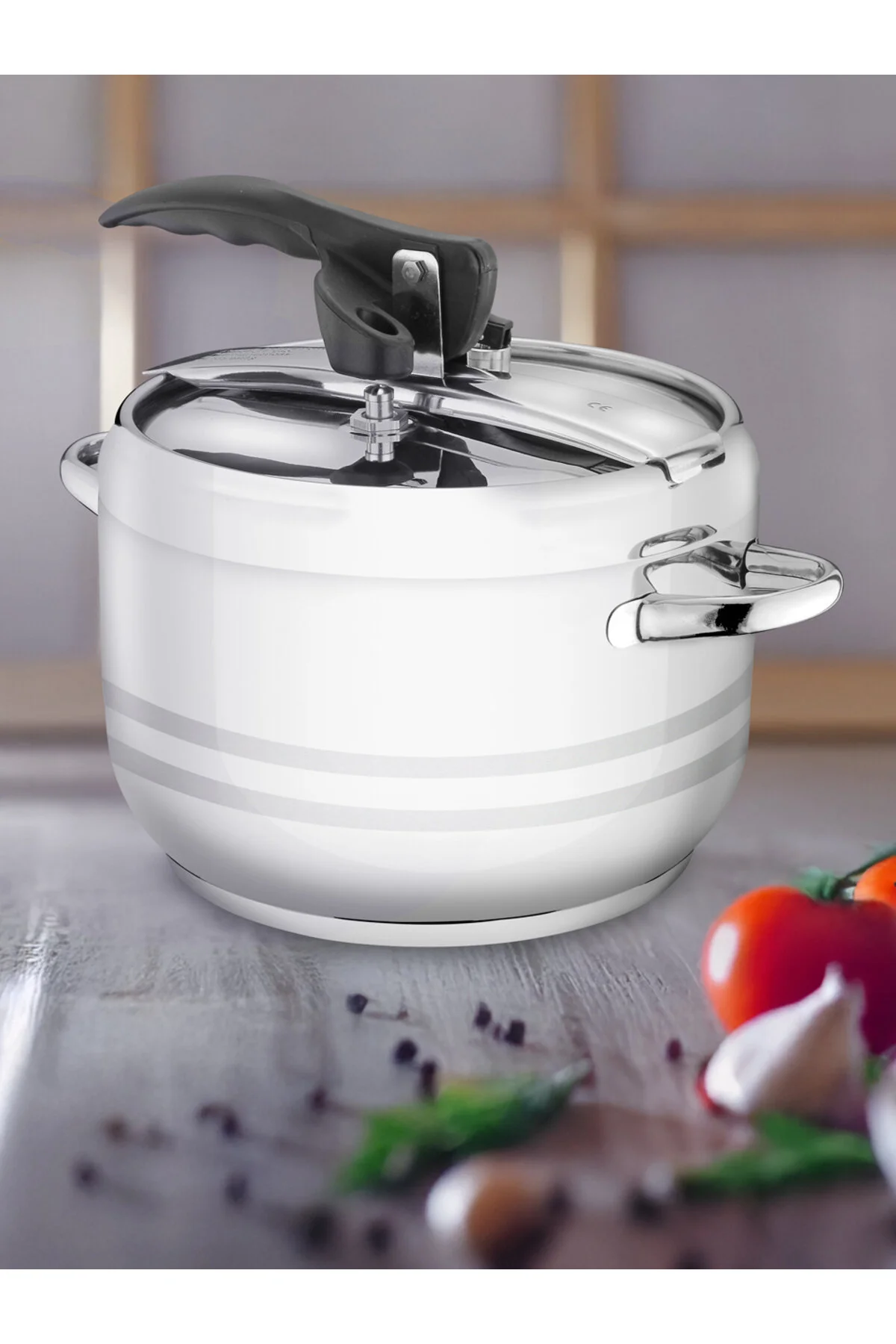 زودپز مشکی 5.0 اجاق گاز فشار مسطح Hascevher