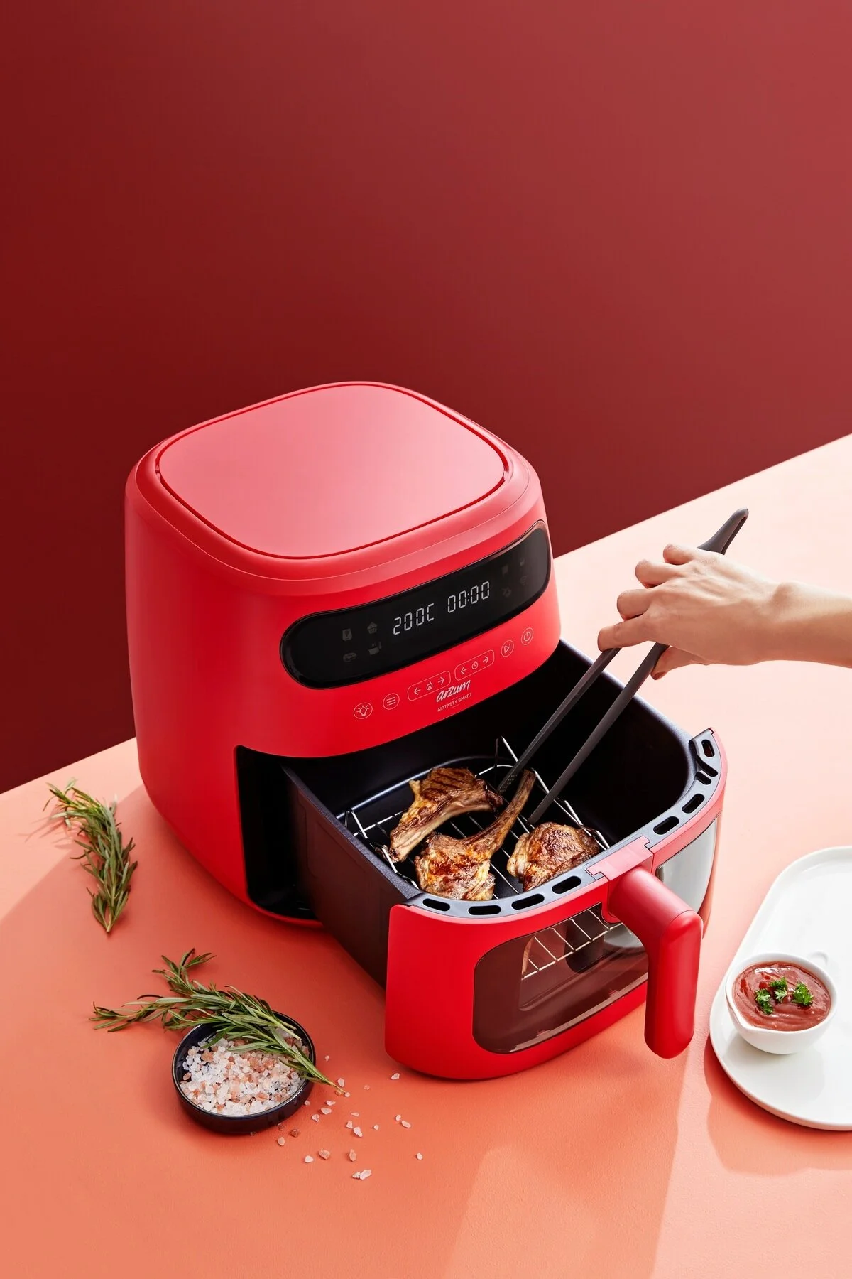 سرخ کن AIRTASTY SMART 7.5 L هوای گرم RED AR2076 Arzum