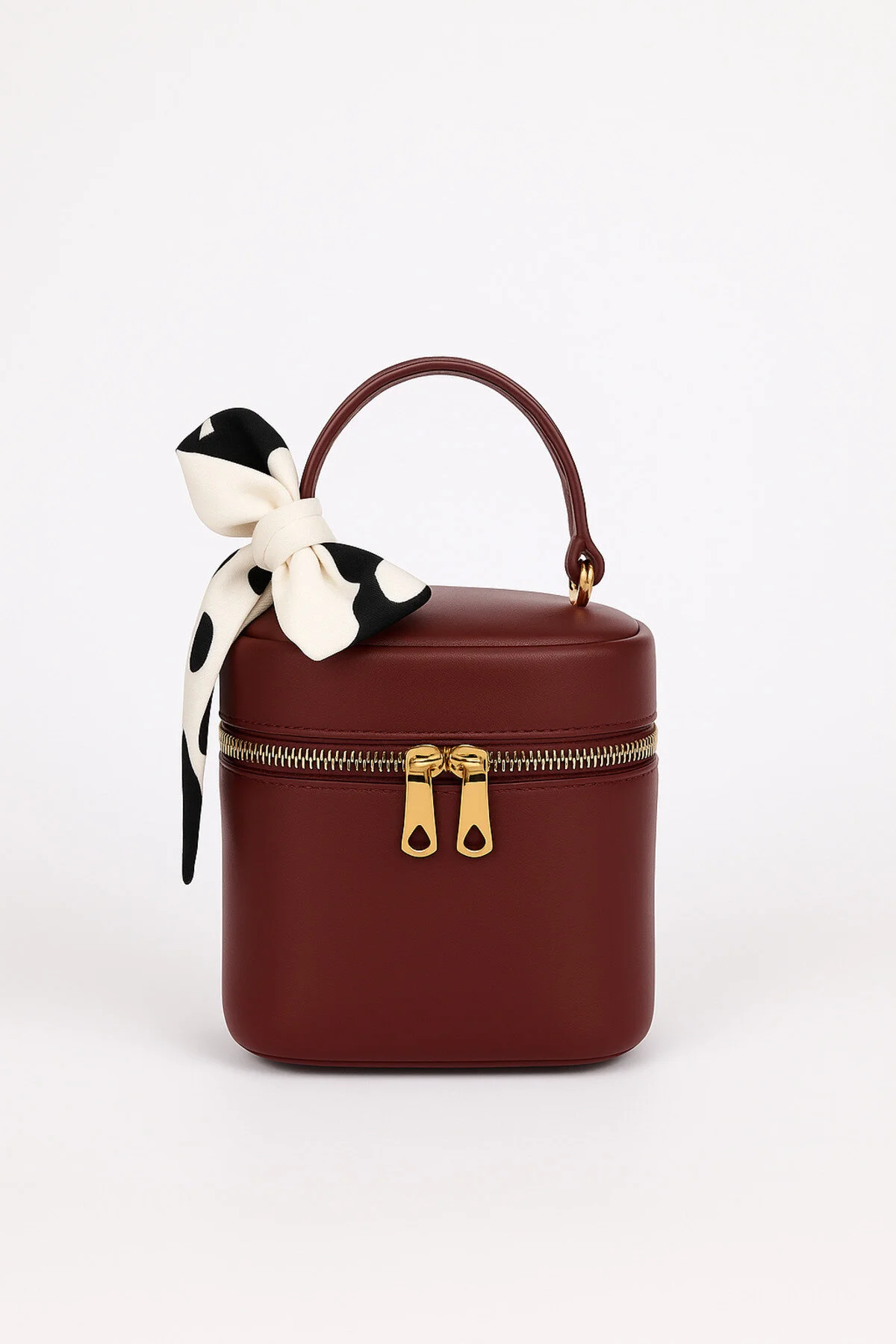 کیف شانه ای زنانه CLARET RED BOX CROSS STRAP HAND AND SHOULDER BAG REBORN NOTHING