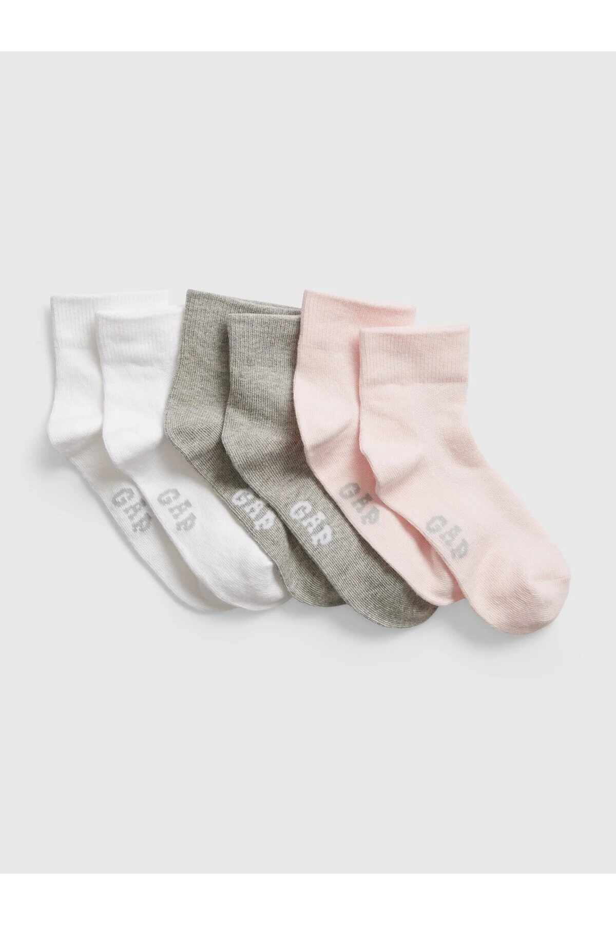 جوراب چند رنگ دخترانه و بچگانه مجموعه دختران 3 قطعه GAP