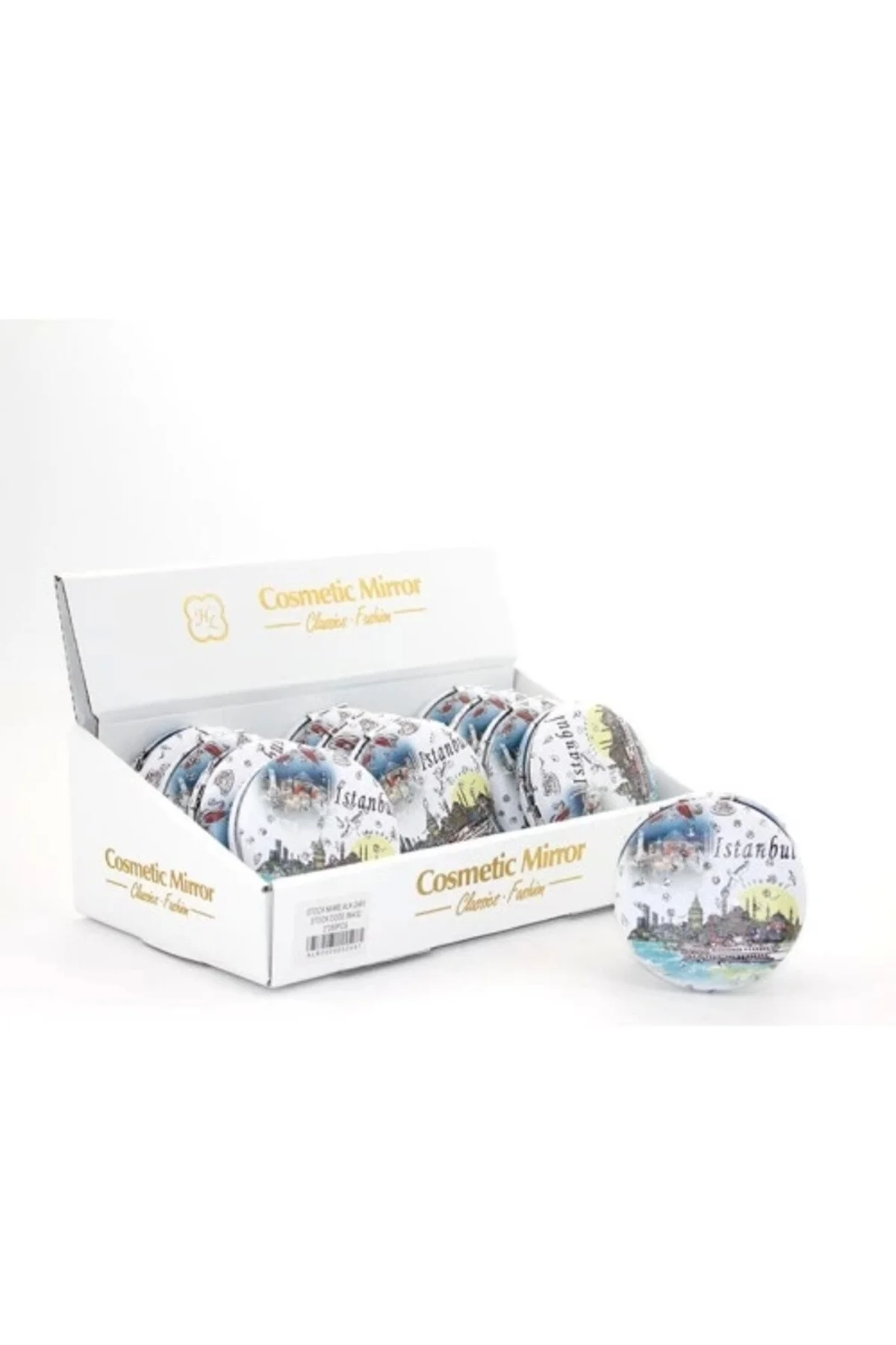 مدل خودرو آینه دستی طرح استانبول سنگی ضخیم ۴ اورجینال Glowify Store