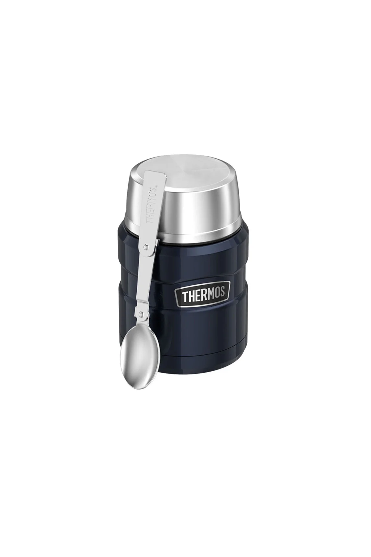 فلاسک قمقمه غذا 0.47 لیتری با عایق سرد فولاد ضد زنگ قاشق رنگارنگ اورجینال Thermos
