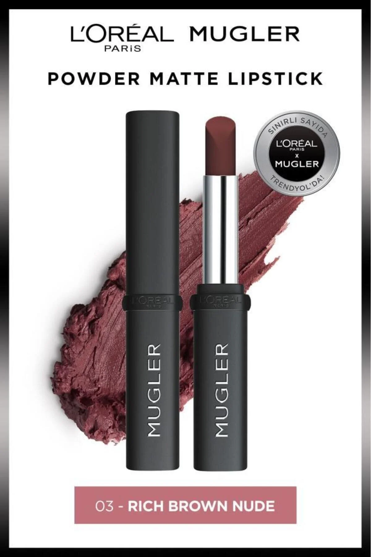 رژ لب مات پودر موگلر 03 L'Oreal Paris