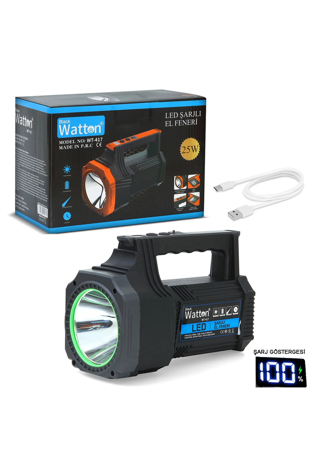 چراغ قوه دفتر خانه ایمنی شغلی لامپ 25W LED LIGHT LIGHTHOUSE ForWhat