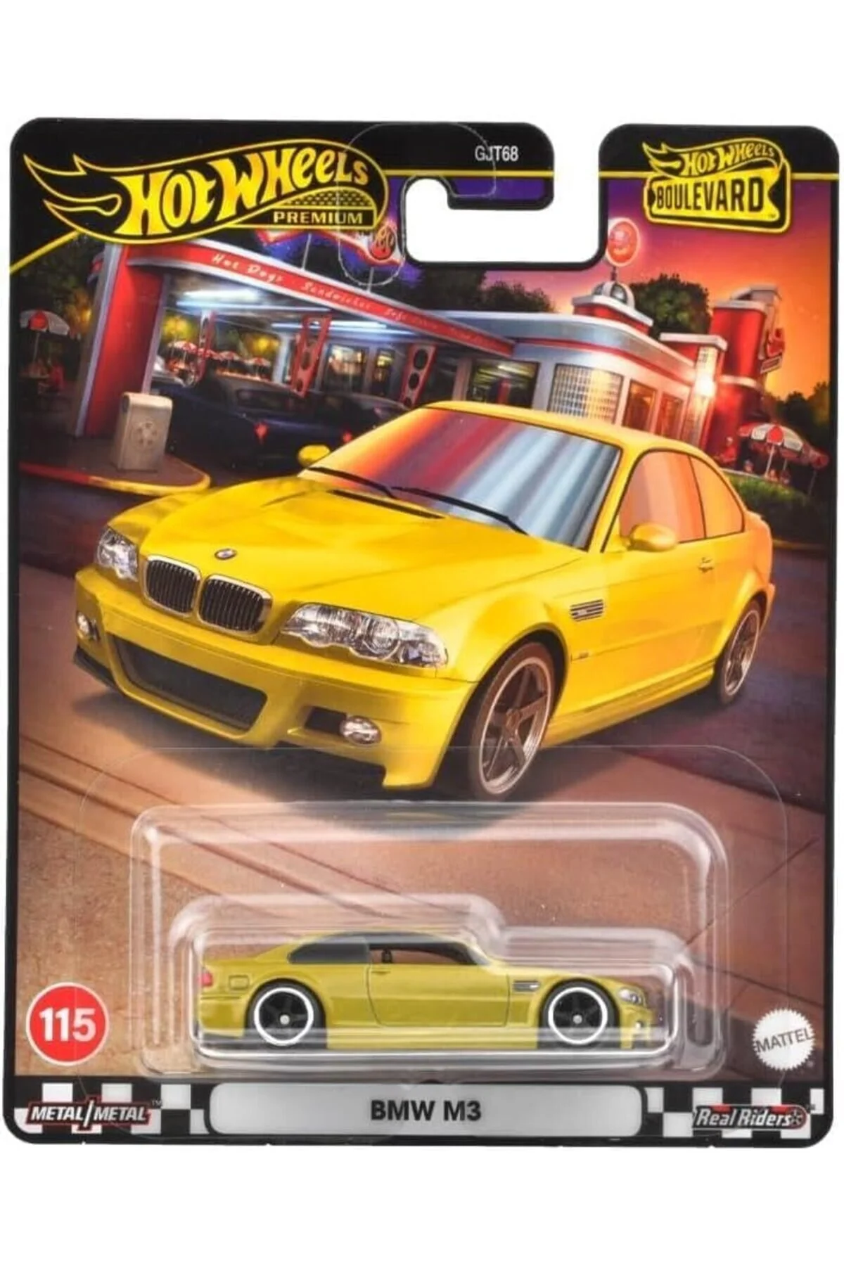 ماشین اسباب بازی بلوار ممتاز BMW M3 GJT68 115 هات ویلز اورجینال HOT WHEELS