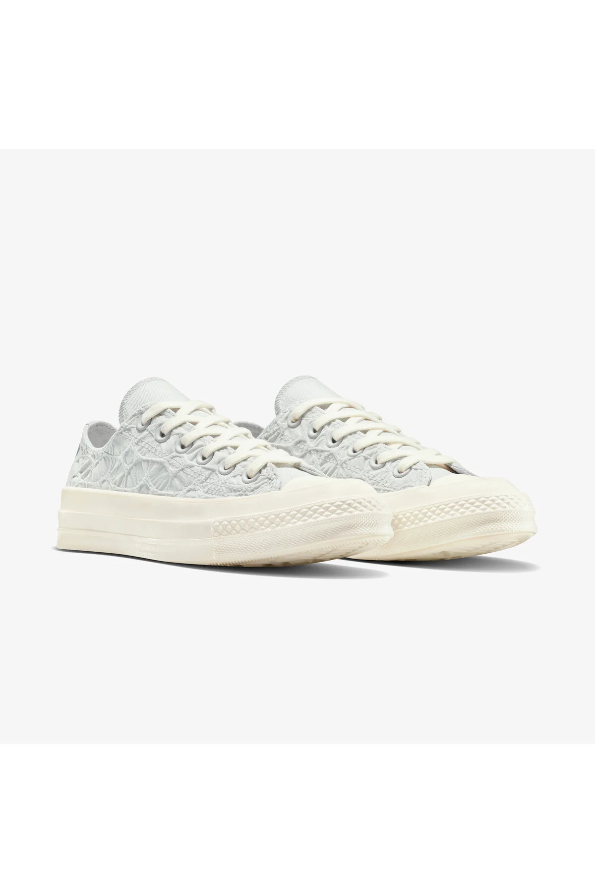 اسنیکر کفش ورزشی یونیسکس خاکستری بافت چاک 70 کانورس Converse