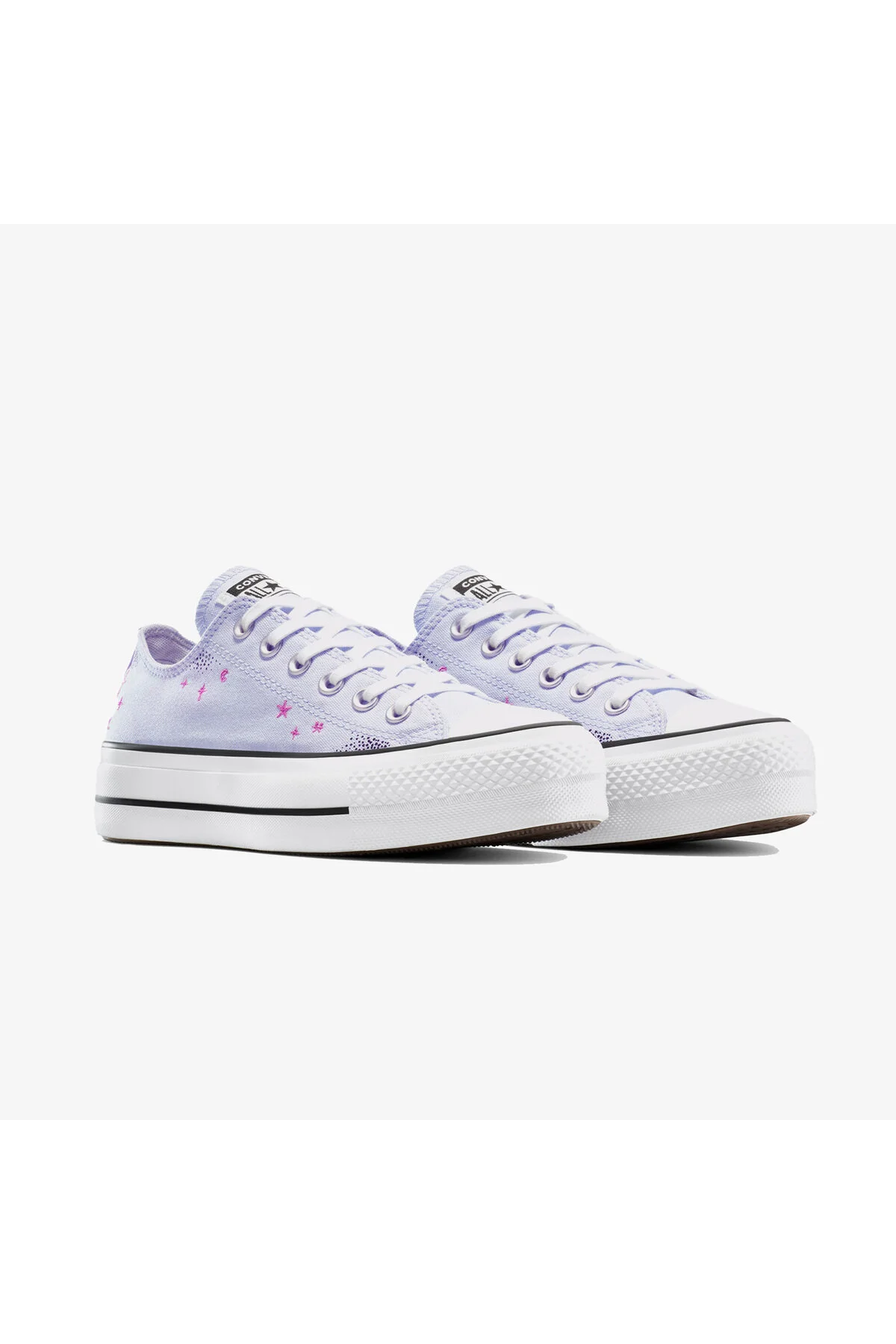 اسنیکر کفش کتانی آبی تک جنسیتی با پلتفرم بالابر همه ستاره چاک تیلور کانورس Converse