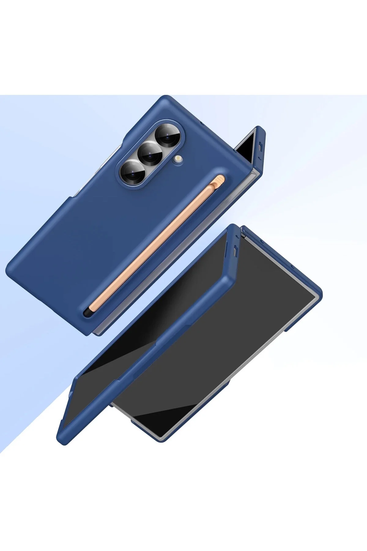 کاور و قاب SAMSUNG GALAXY Z FOLD 7 CASE S PEN CLASIC TITANIUM COLORED PREMIUM COVER WITH SLOT مووتک m.tk moveteck