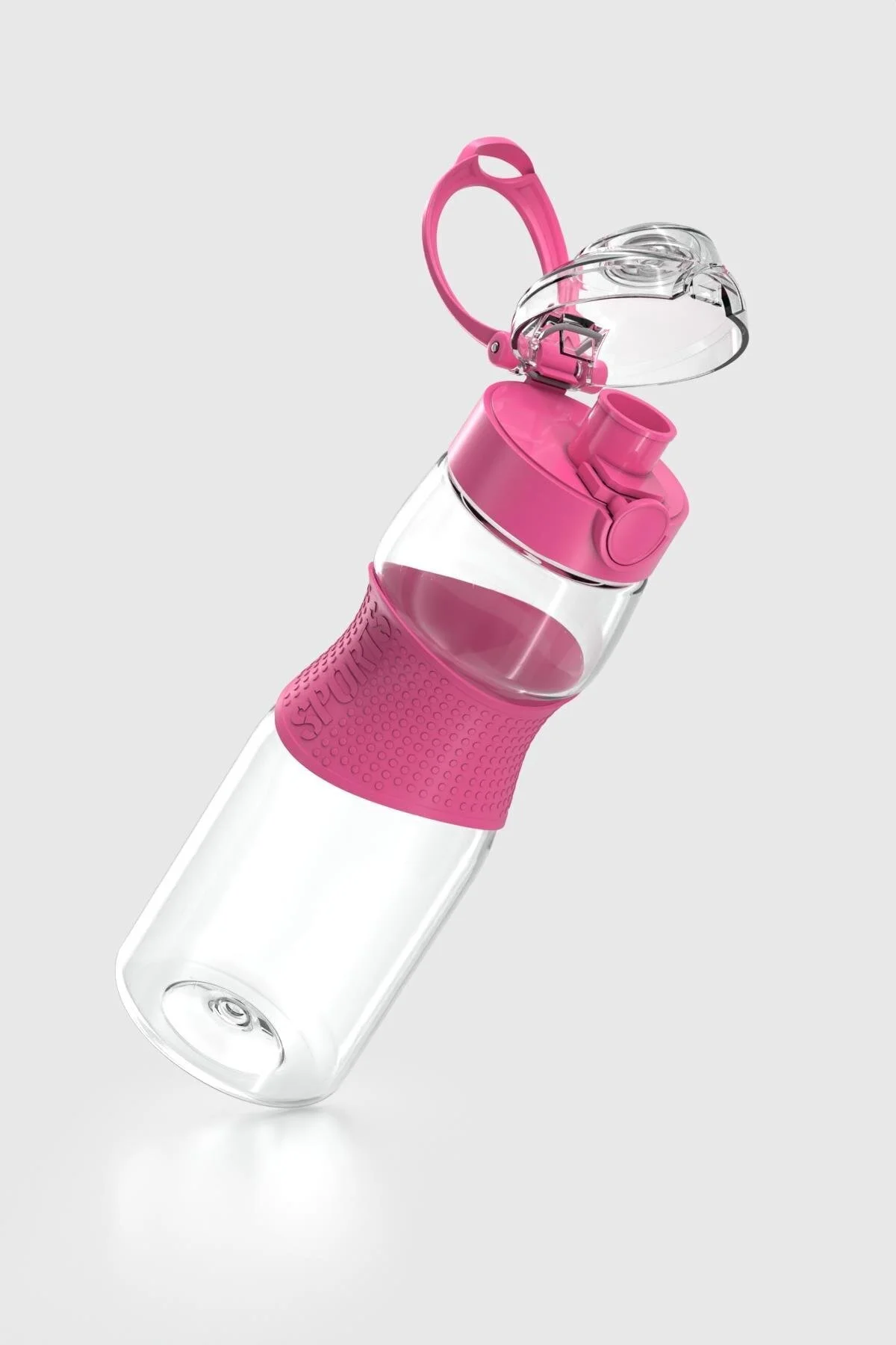 قمقمه و فلاسک SAGA SILICONE DETAILED BOTTLE WATER TRITAN 730 ML 911033 FUCHSIA رنگا Renga
