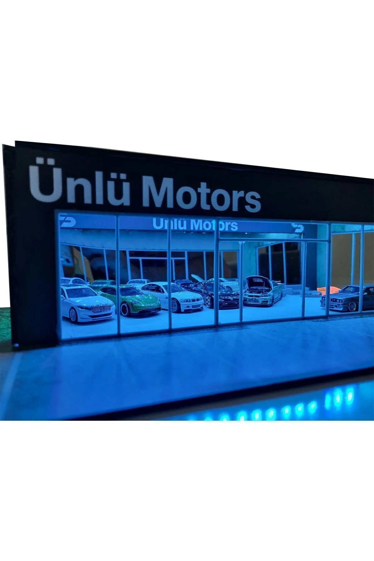 ماکت گالری نمایشگاه شخصی سازی DIORAMA LED روشنایی 1 64 چرخ های داغ سازگار هات ویلز HOT WHEELS
