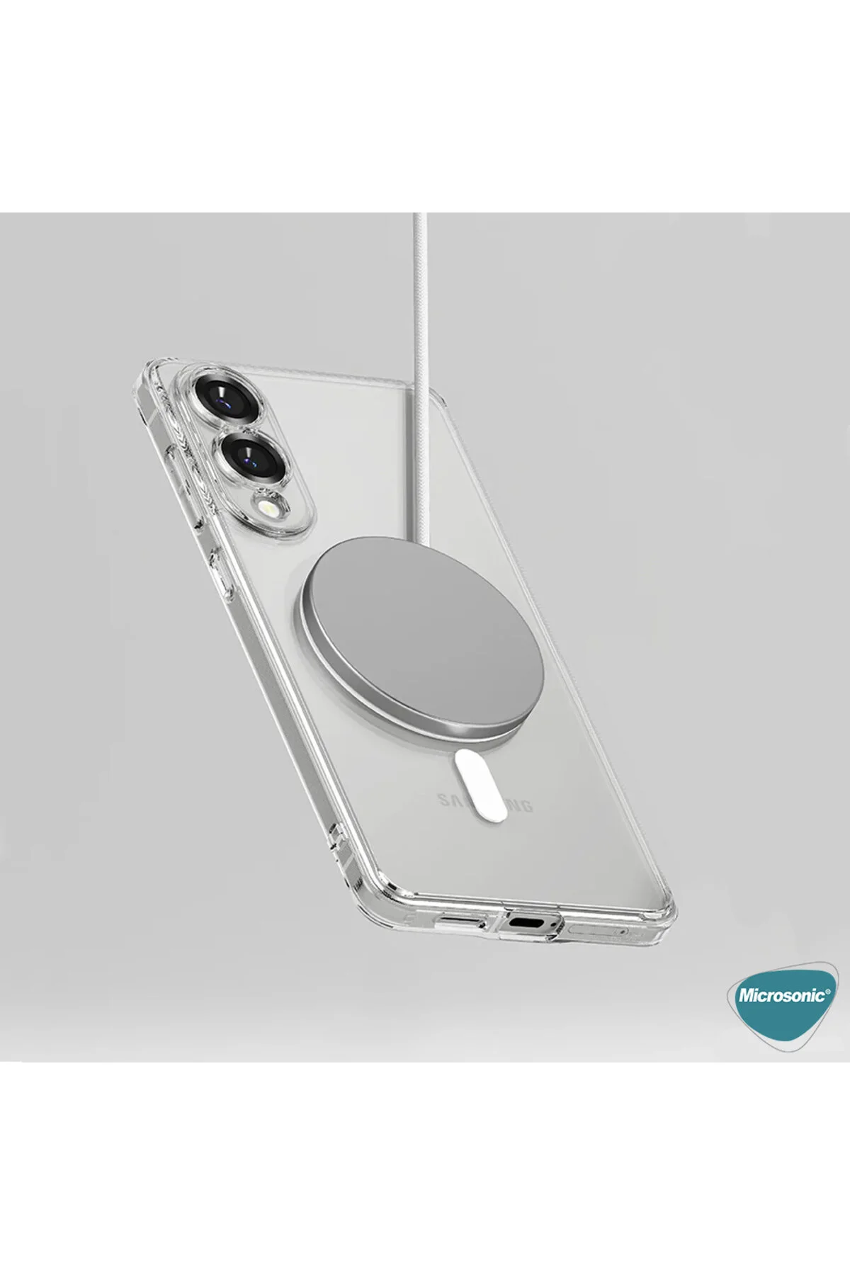 کاور و قاب کیس شیائومی پوکو X6 پرو 5G MAGSAFE CLEAR SOFT TRANSPARENT Microsonic