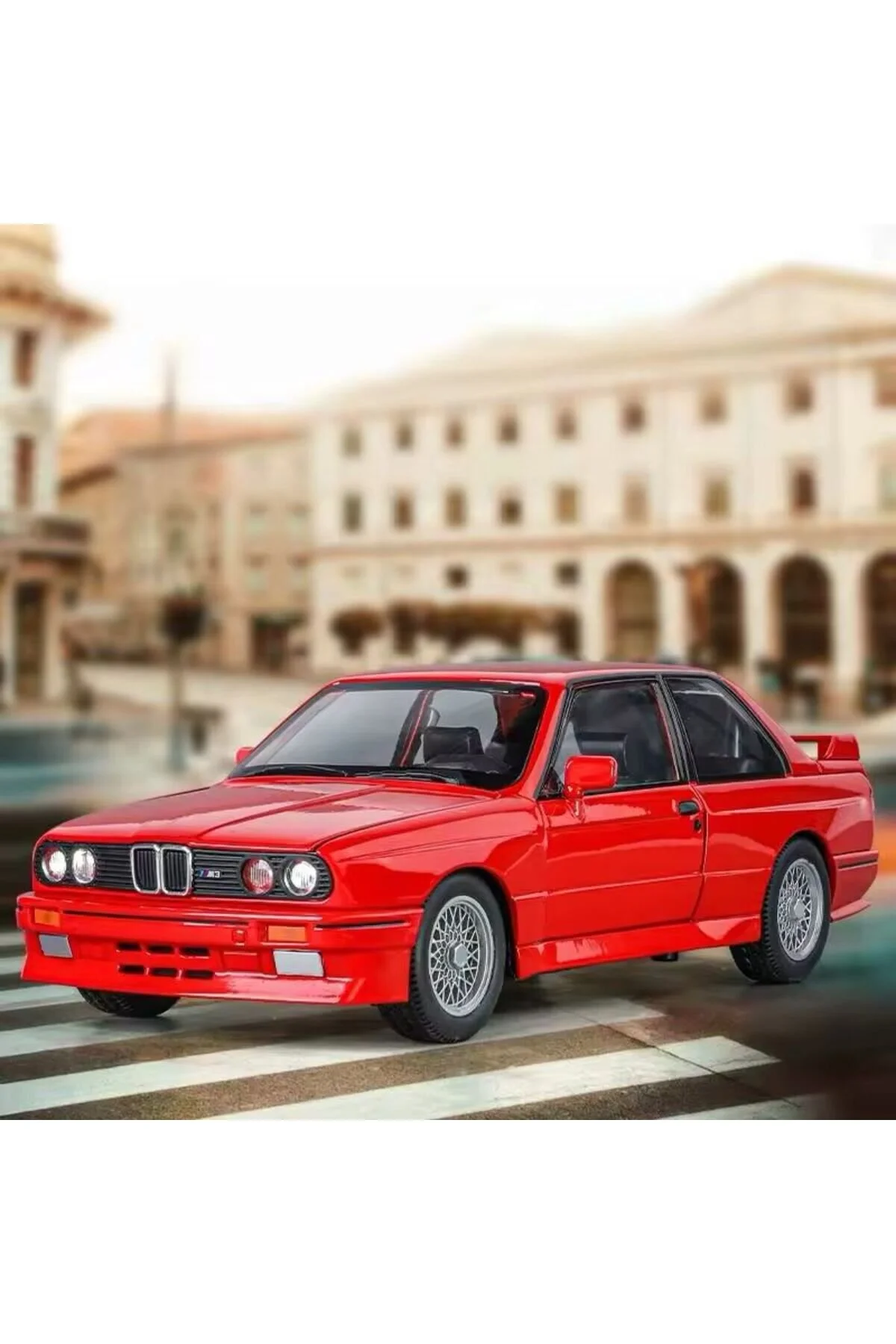 مدل خودرو BMW M3 E30 1988 RED 1:24 VINTAGE NOSTALGIA DIECAST CAR OPENING DOORS اورجینال scntoys