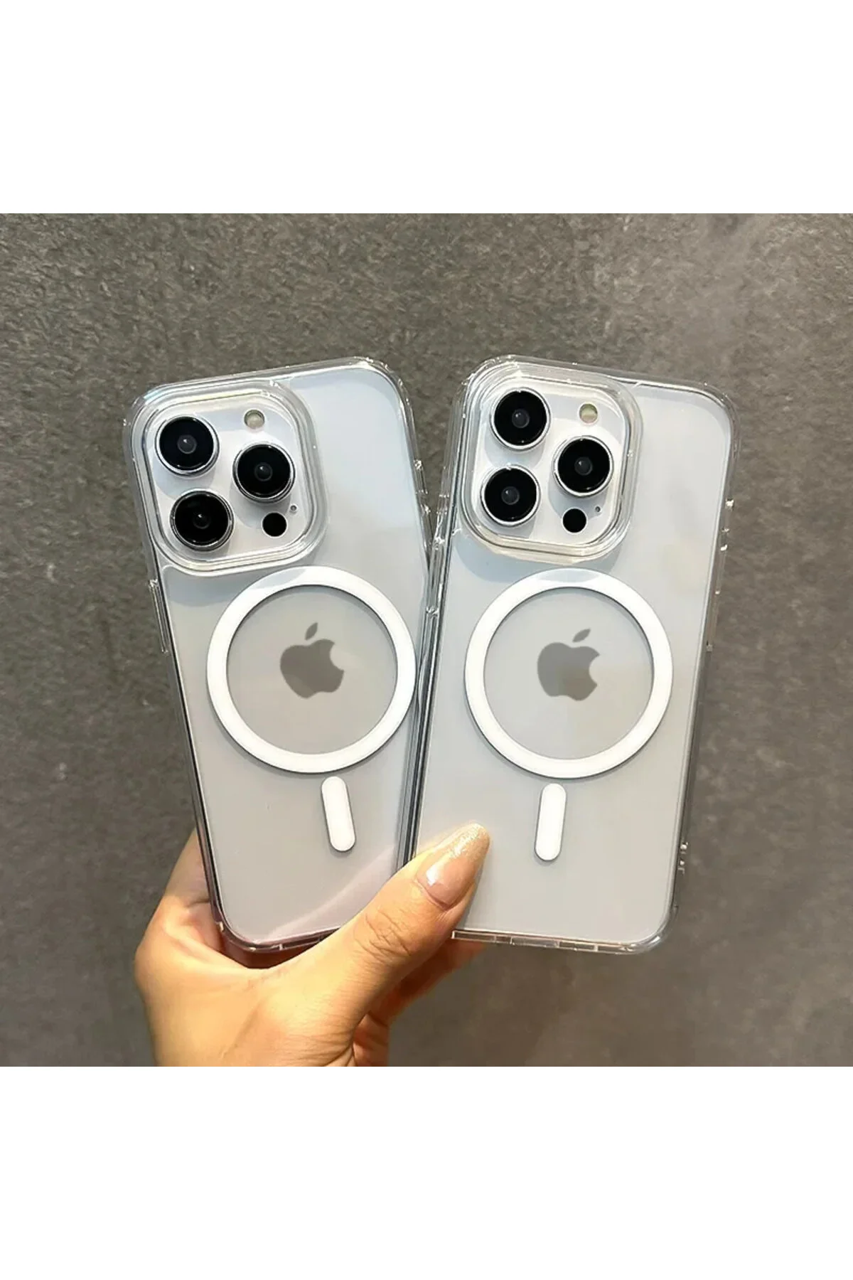 کاور و قاب محافظ سخت شفاف MAGSAFE که زرد نمی‌شود سازگار با آیفون 14 پرو MMPSHOP
