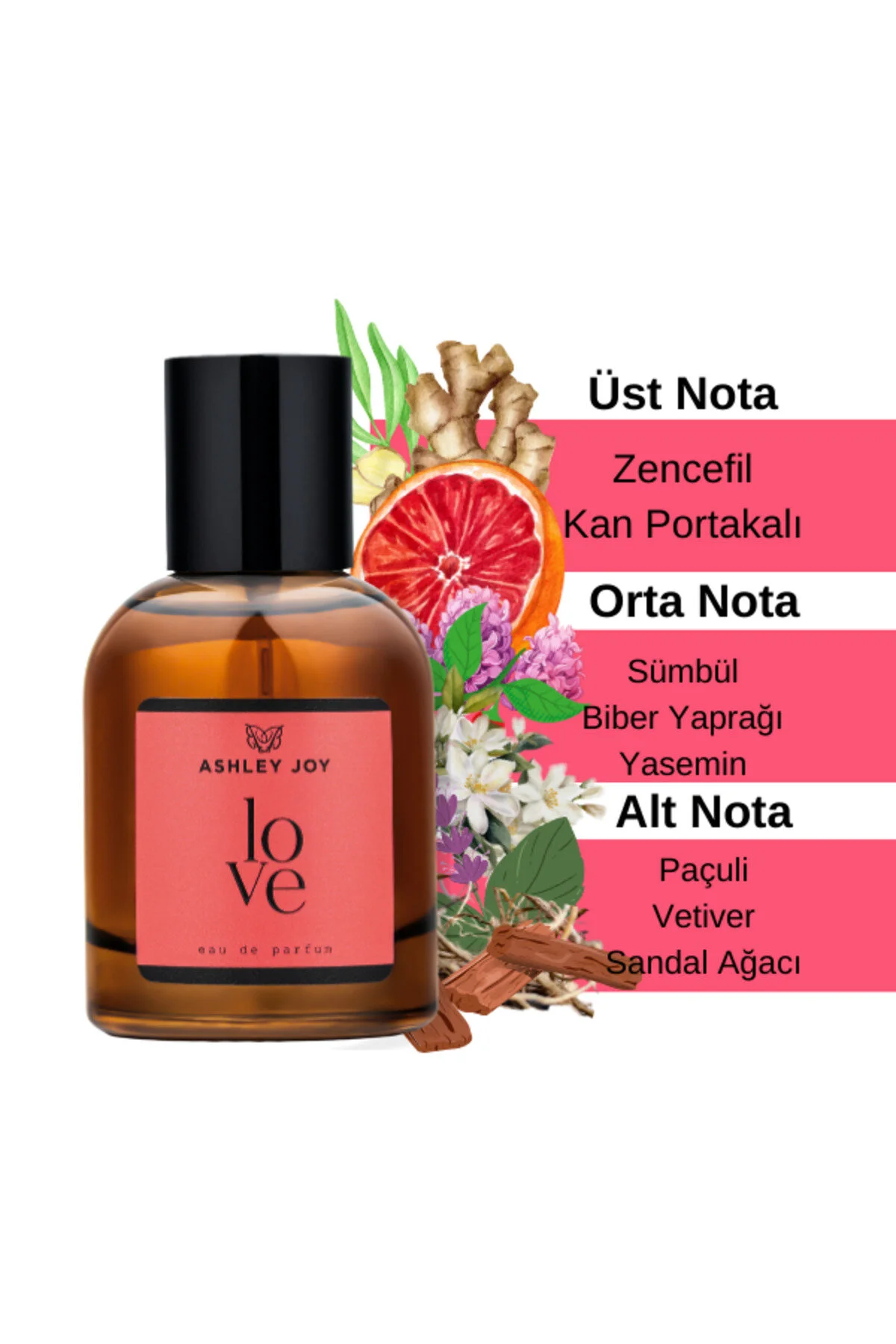 عطر زنانه LOVE ادوپرفیوم 100 ML Ashley Joy