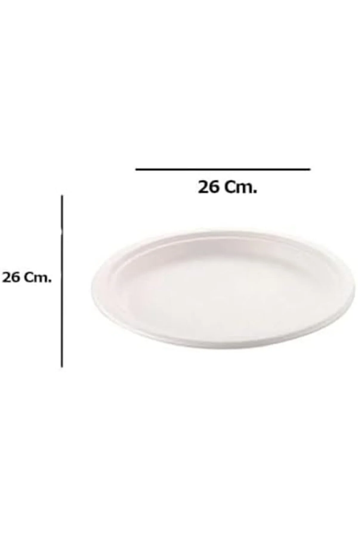 سرویس غذاخوری بشقاب یکبار مصرف مقوایی اکولوژیکی 26 سانتی متر. 3 بسته 50 عددی STOREMAX