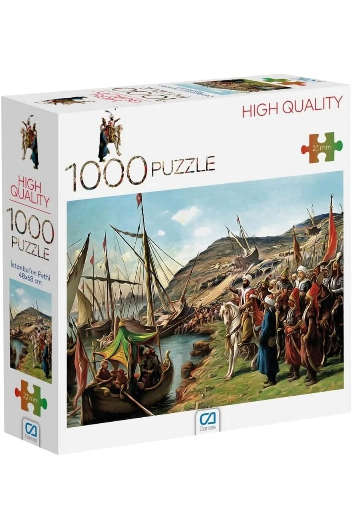 پازل بازی های CONQUEST 1000 قطعه استانبول 2.2 میلی متر ضخامت 48X68CM سرگرمی حرفه ای سری M STOREMAX
