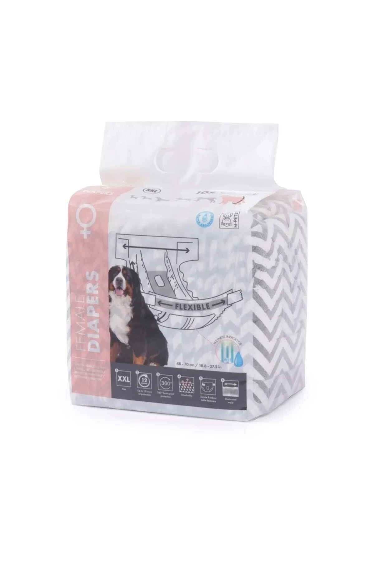 لباس سگ شلوارک پوشک برای های ماده XXL 10 عدد اورجینال M-PETS