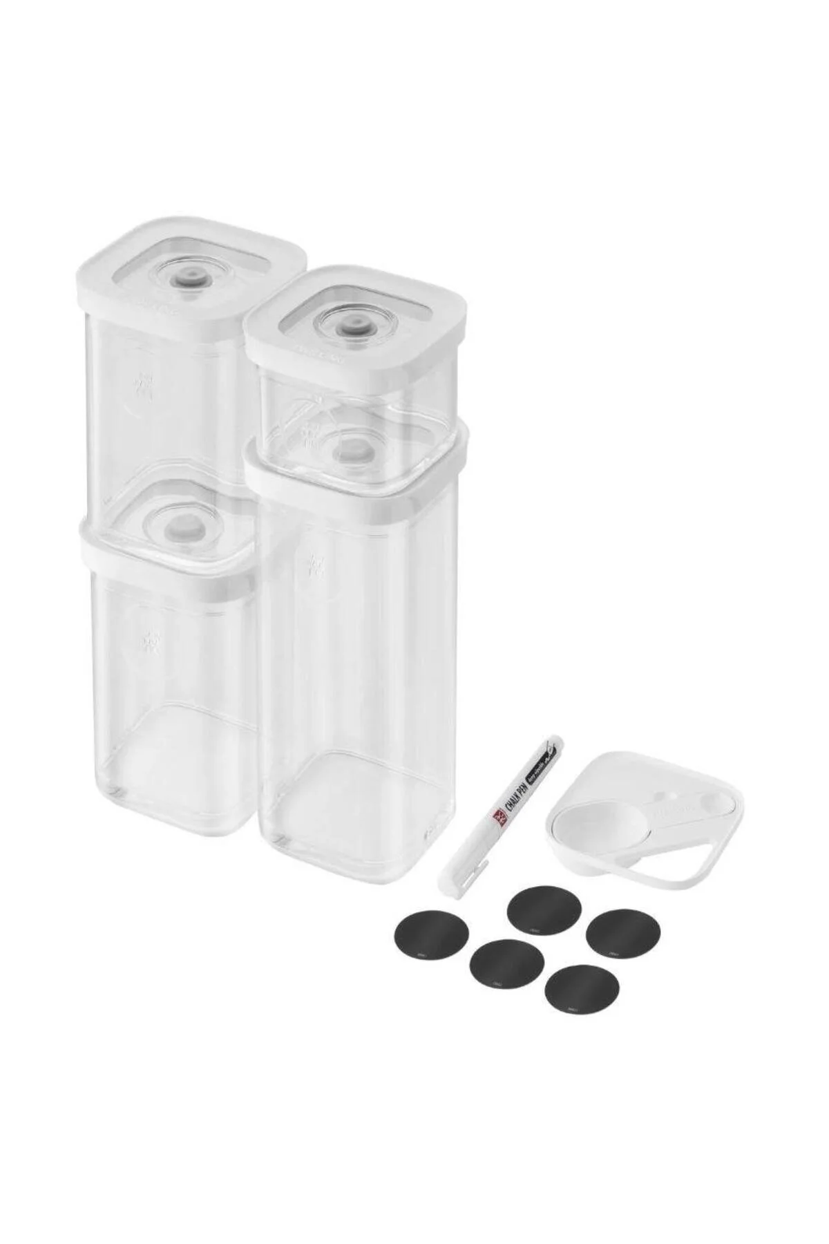ظرف نگهدارنده CUBE FREST & SAVE 6 قطعه مجموعه ذخیره سازی خلاء S شفاف سفید Zwilling