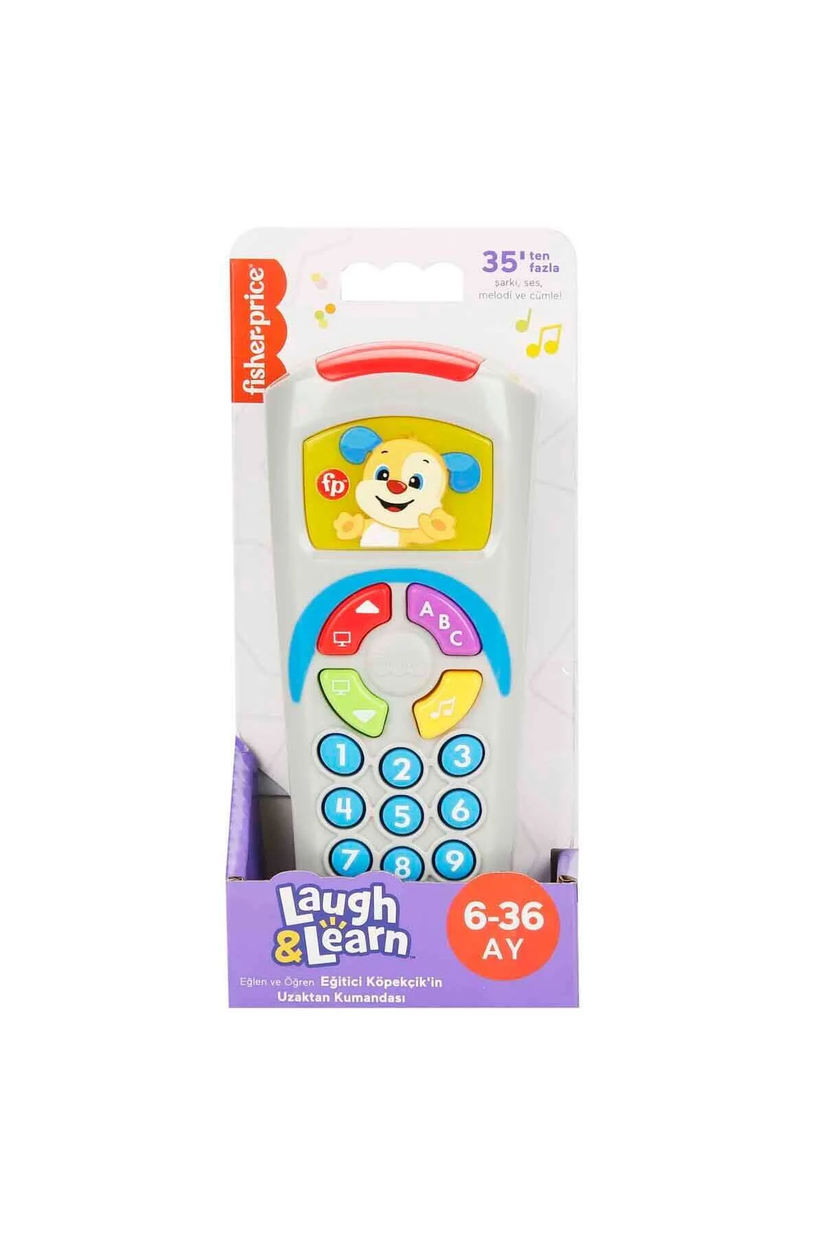 اسباب بازی های آموزشی خاکستری کنترل از راه دور سگ Fisher Price