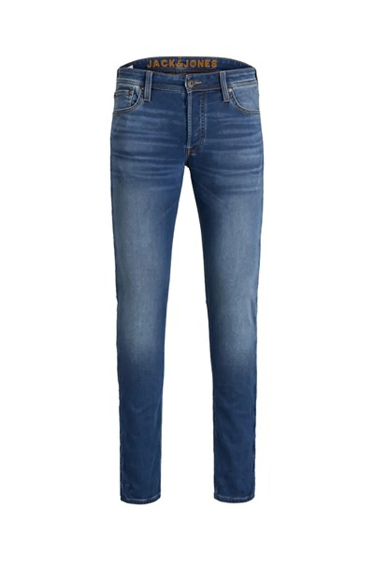 شلوار آبی مردانه جین اسکینی جک اند جونز Jack Jones برند دانمارک Jack & Jones