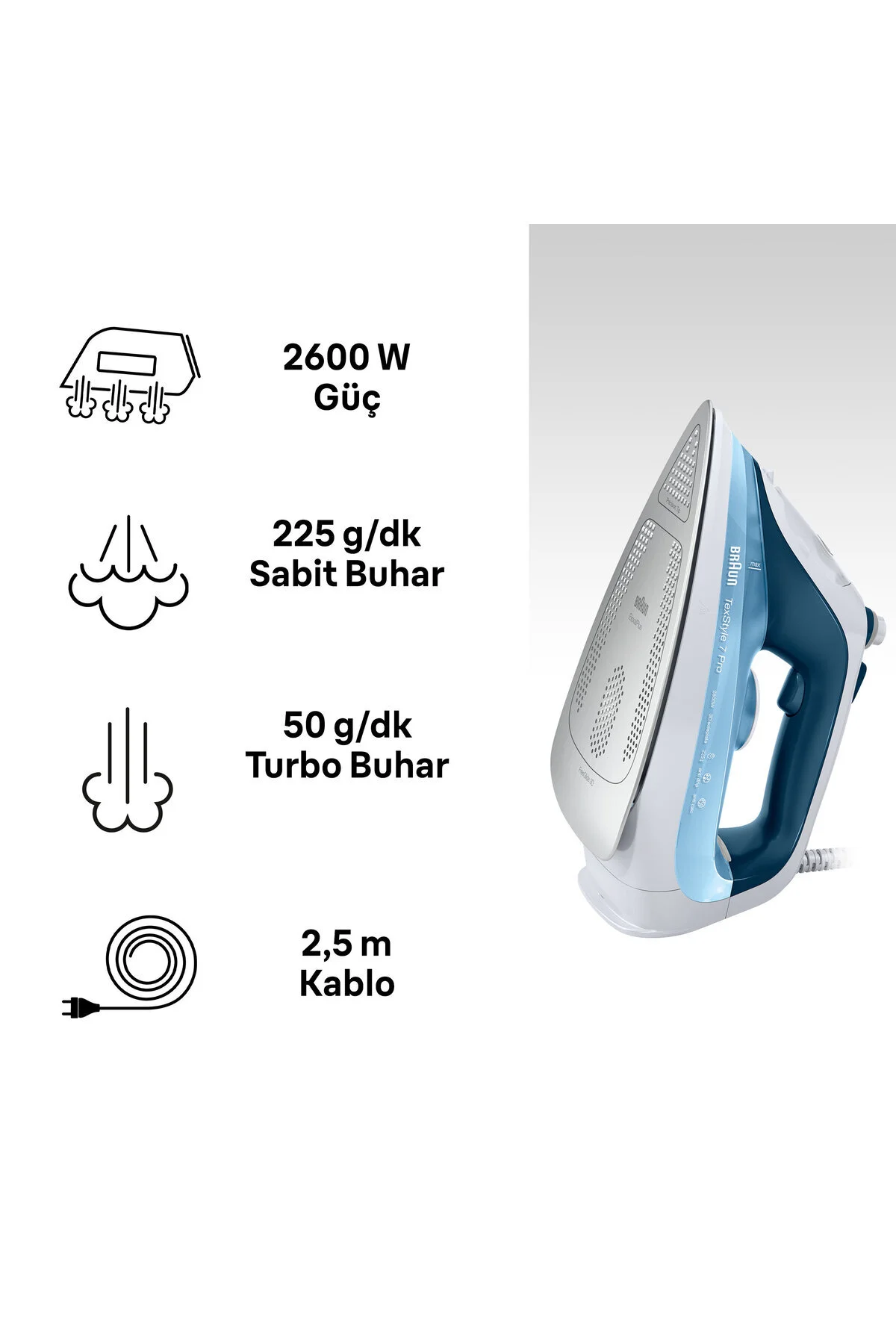 اتو بخار TEXSTYLE7 SI7062BL براون Braun