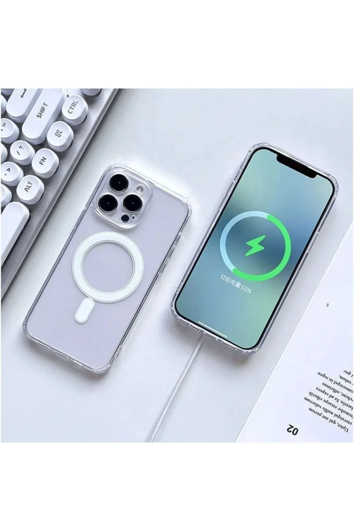 کاور و قاب سازگار APPLE IPHONE 13 PRO با ویژگی MAGSAFE واقعی V MAGS شفاف مقاوم در برابر ضربه Vip Case
