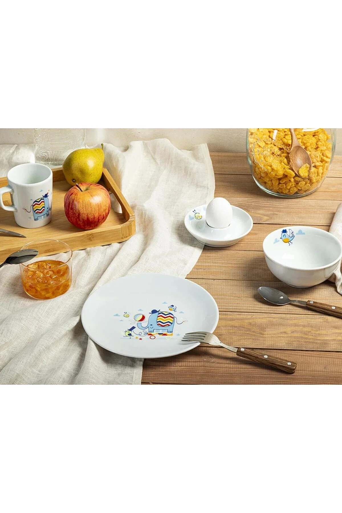 ست تغذیه مجموعه مواد غذایی سیرک 4 قطعه 04POR028574 Porland