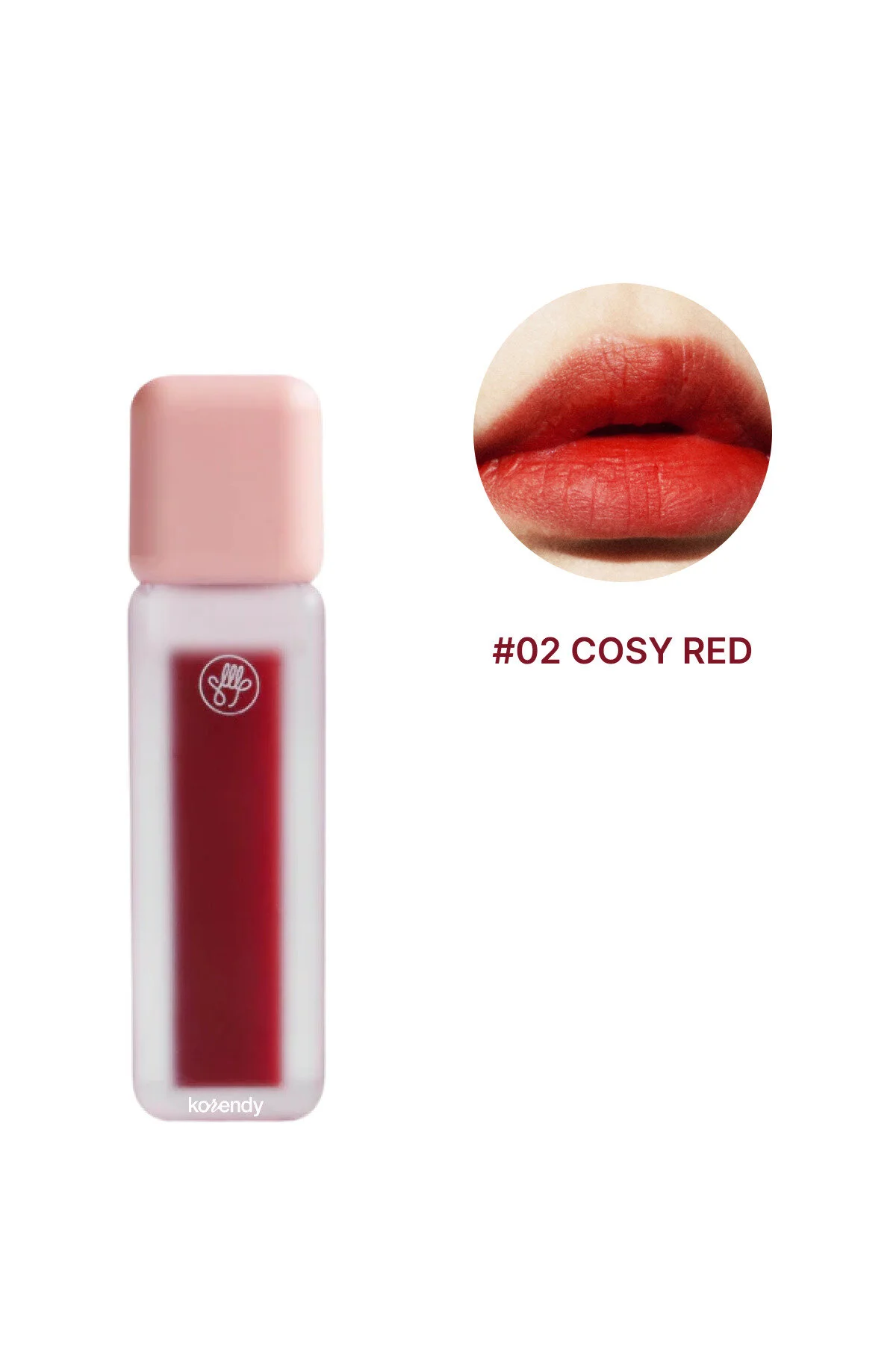 رژ لب آبکی با بافت مخملی و ماندگاری بالا مدل COSY RED Son & Park