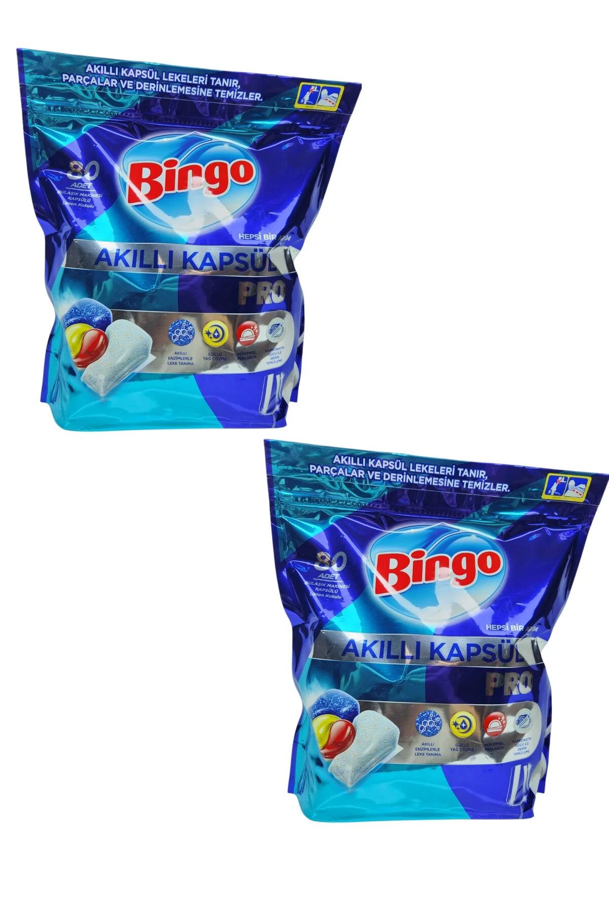 قرص و پودر ماشین ظرفشویی CAPSULE SMART PRO 80'S X 2 قطعه Bingo