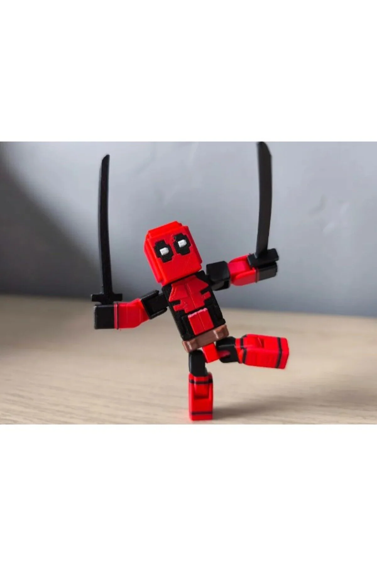 اسباب بازی های فیگور شخصیت MINECRAFT DEADPOOL سه بعدی اورجینال Lumina3D