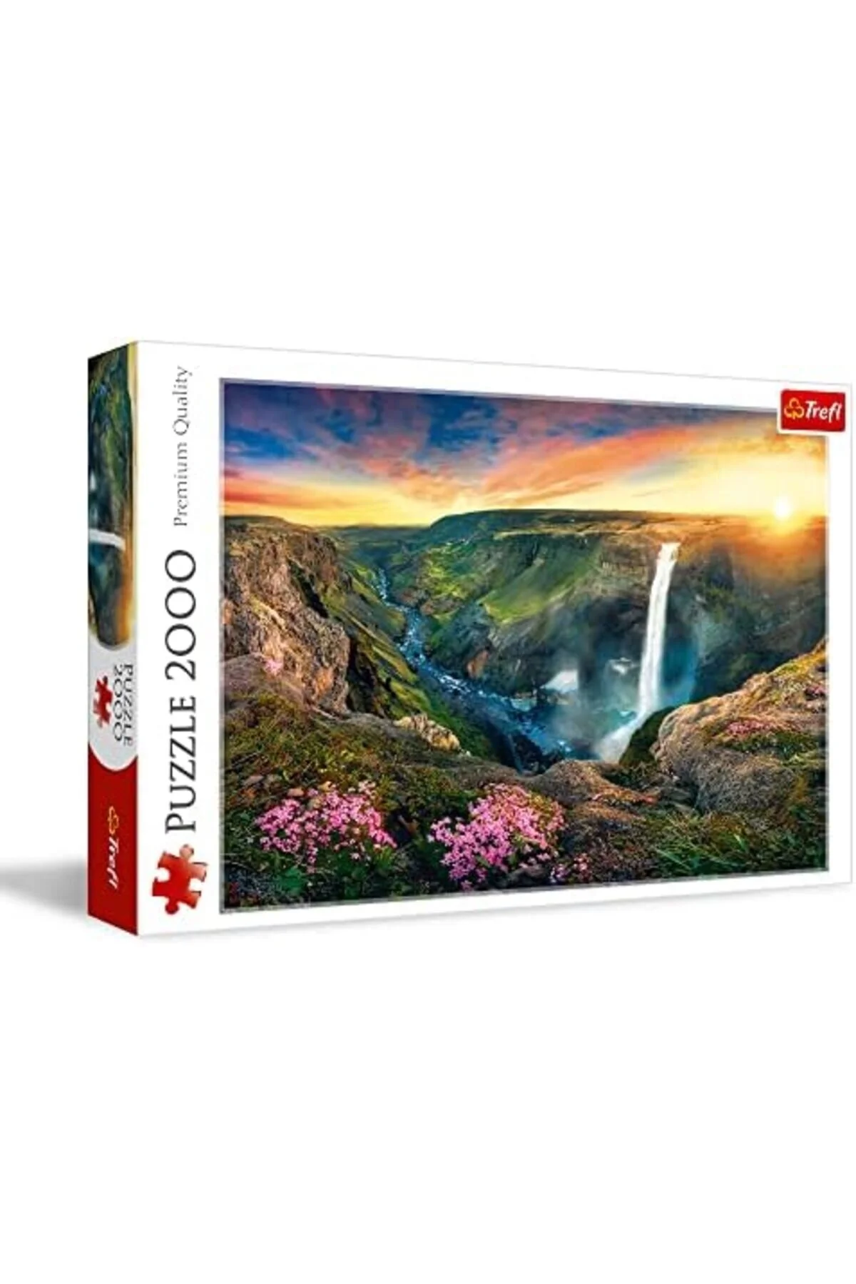 پازل SELLMAXI TR27091 آبشار HAIFOSS ایسلند 2000 قطعه کیفیت برتر بزرگسالان و 12 سال STOREMAX