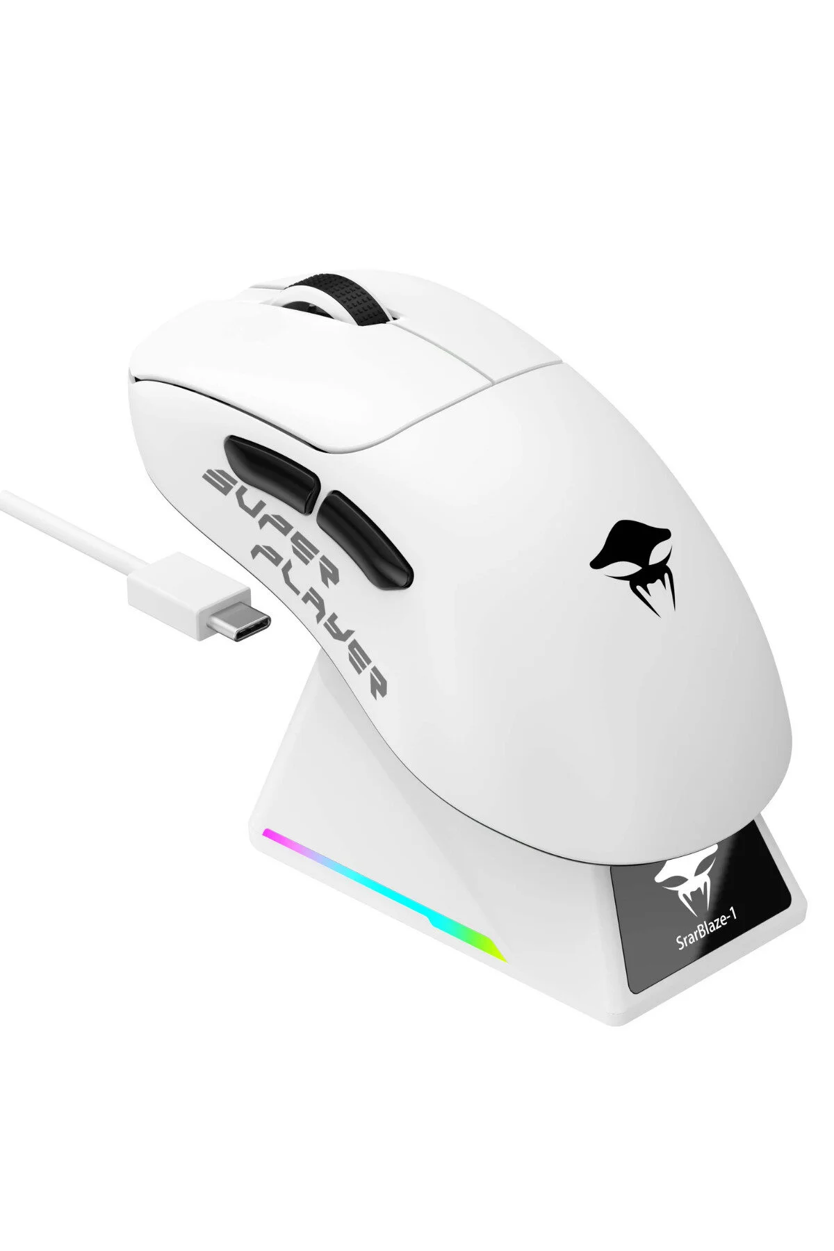 ماوس مخصوص بازی KRAKEN STARBLAZE 1 RGB بی سیم 26000 DPI PAW3395 صفحه نمایش سفید Havit