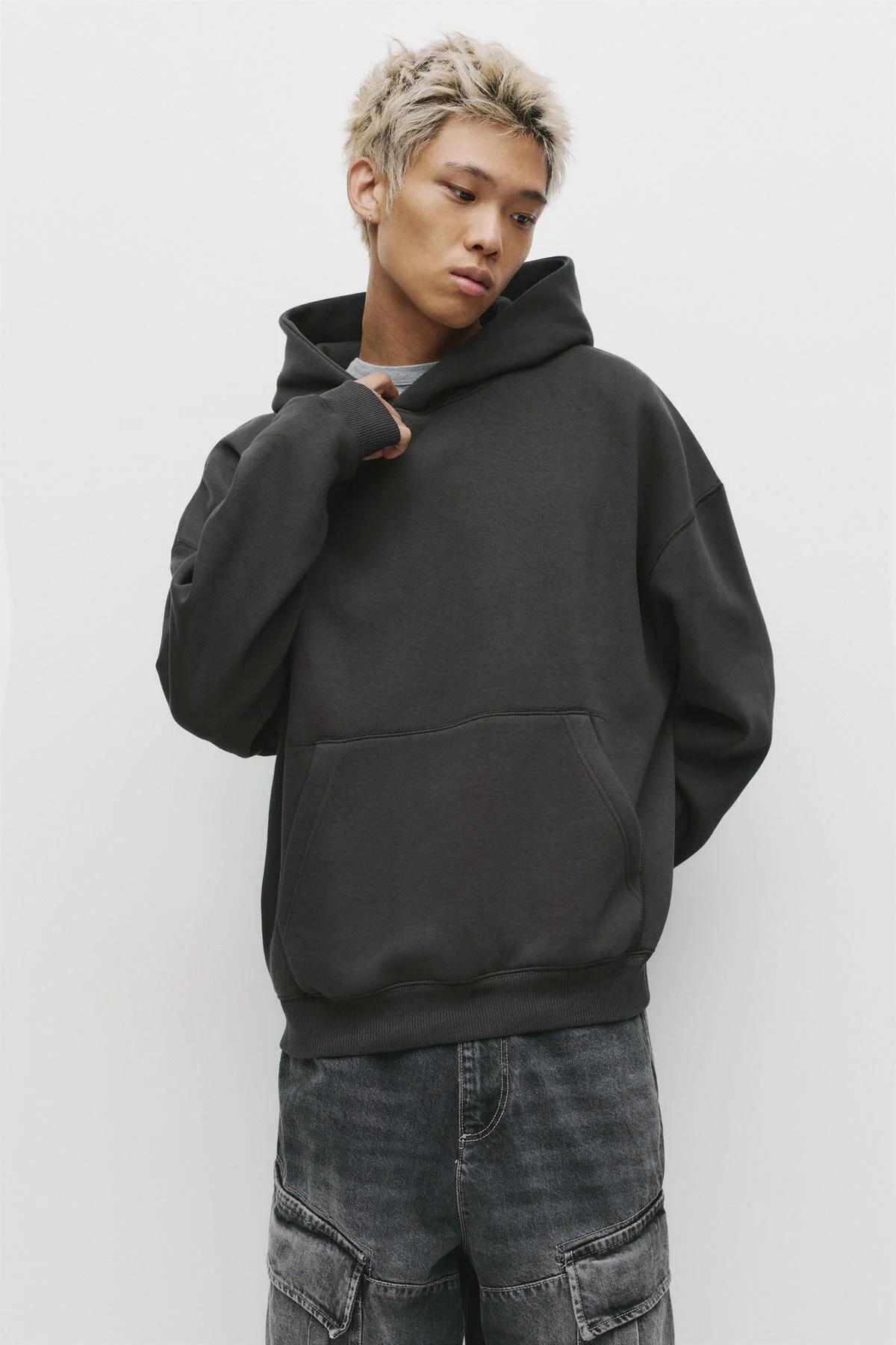 سویشرت تعداد زیادی برش پیراهن اورجینال Pull & Bear