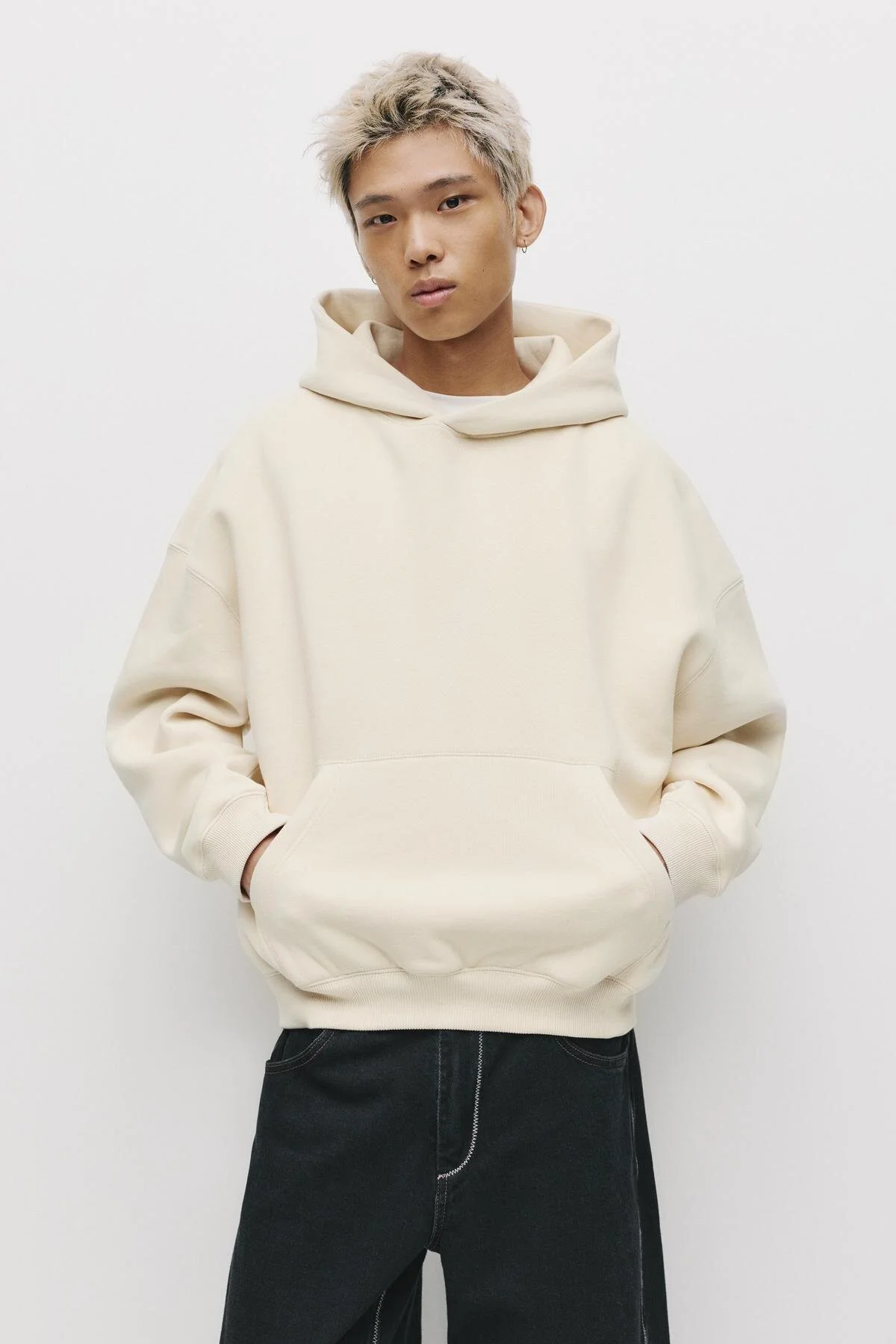 سویشرت تعداد زیادی برش پیراهن اورجینال Pull & Bear