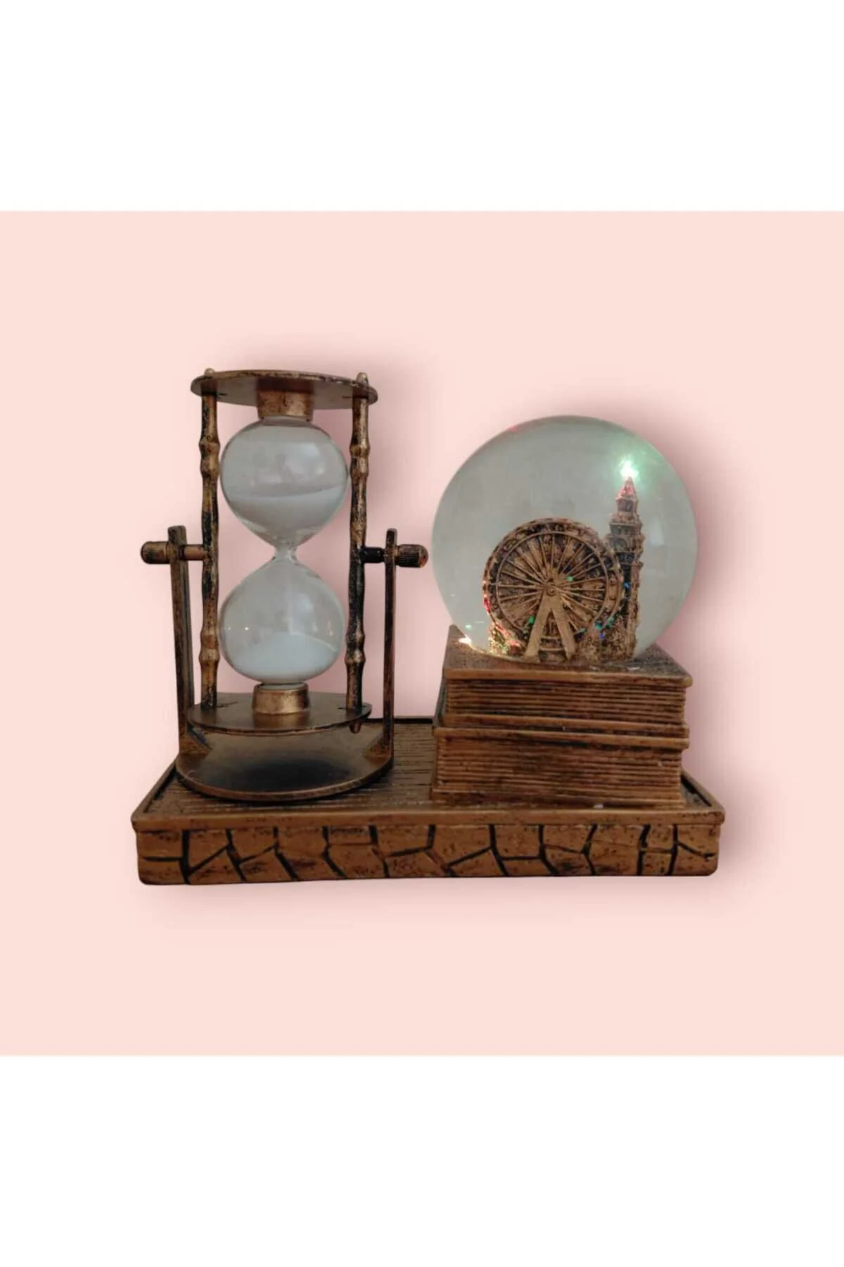 گوی برفی ساعت شنی با SNOW GLOBE از ترکیه Hedies