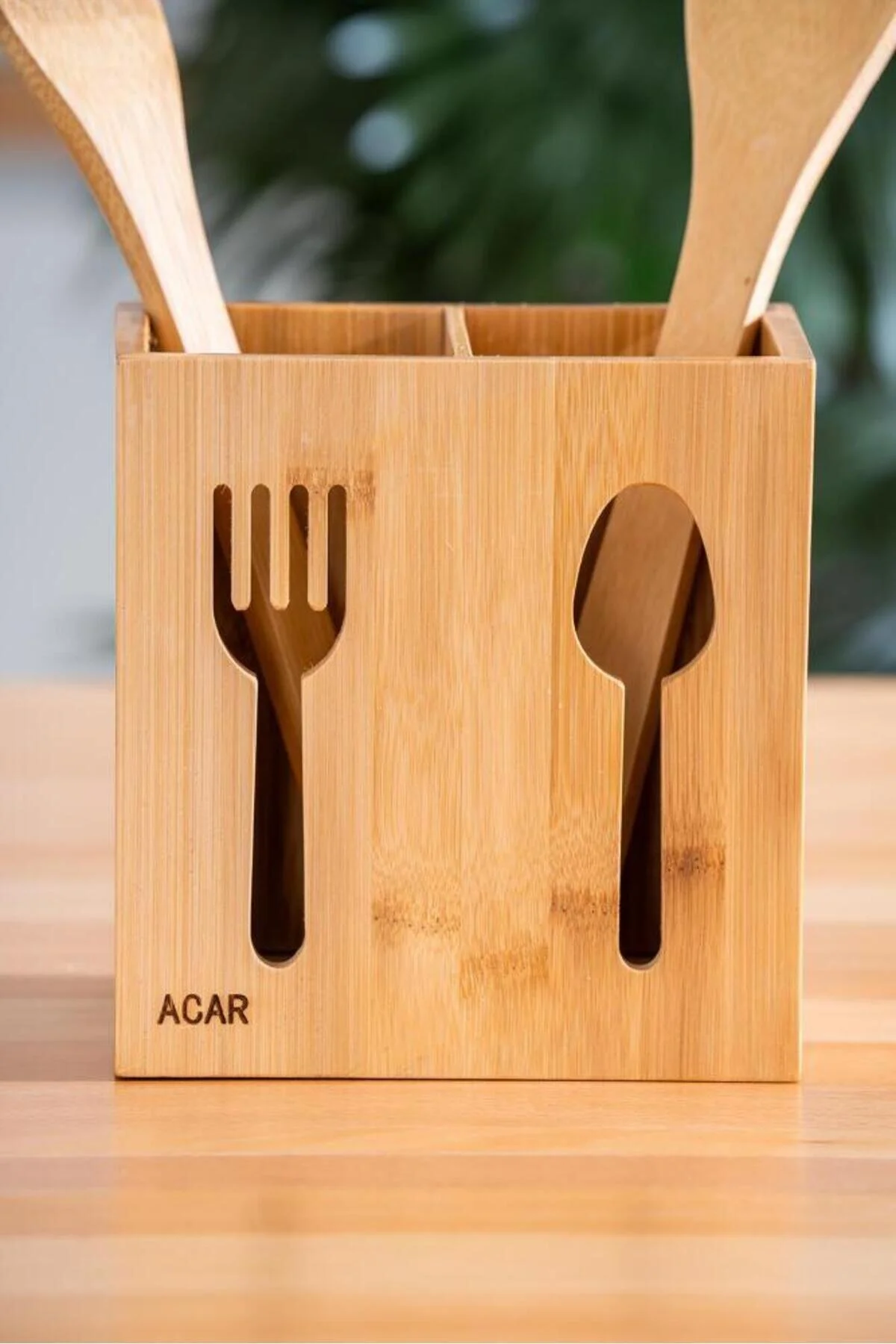 جای قاشق و چنگال جعبه بامبو 15X10CM ACAR