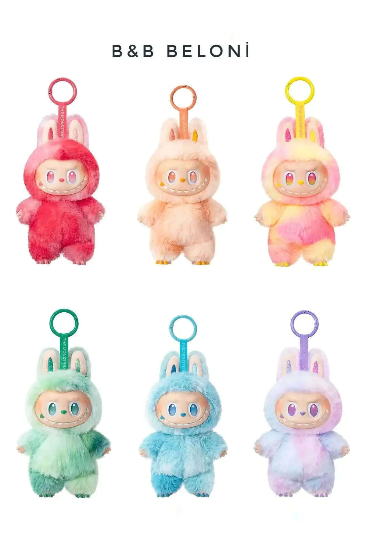 جلیقه کلید LABUBU THE MONSTERS BIINTO ENERGY SERIES KEYCHAIN کد QR اصلی Pop Mart