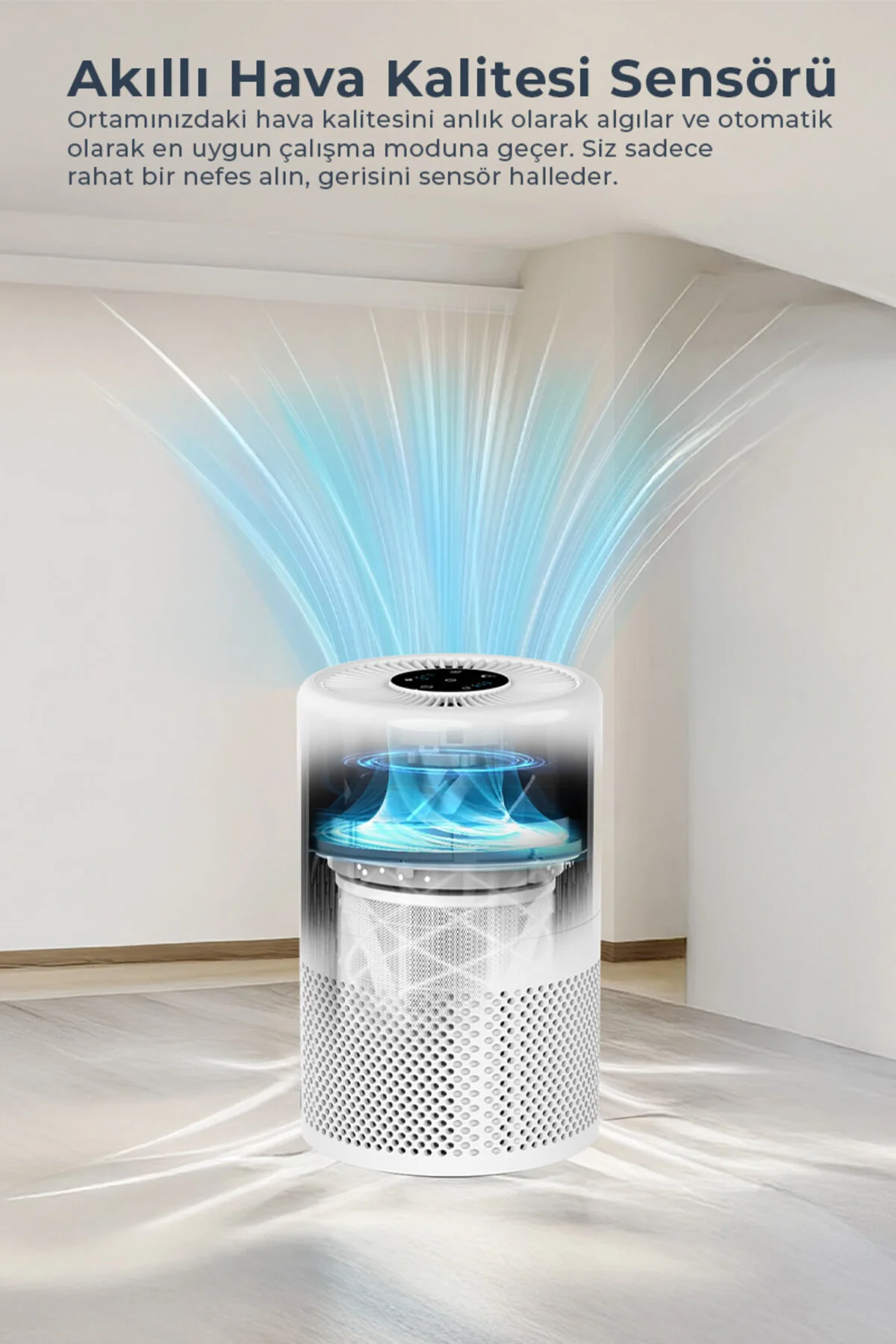 تصفیه کننده هوا دستگاه SAP 5508 SMART H13 WIFI با فیلتر هپا اورجینال Sinbo