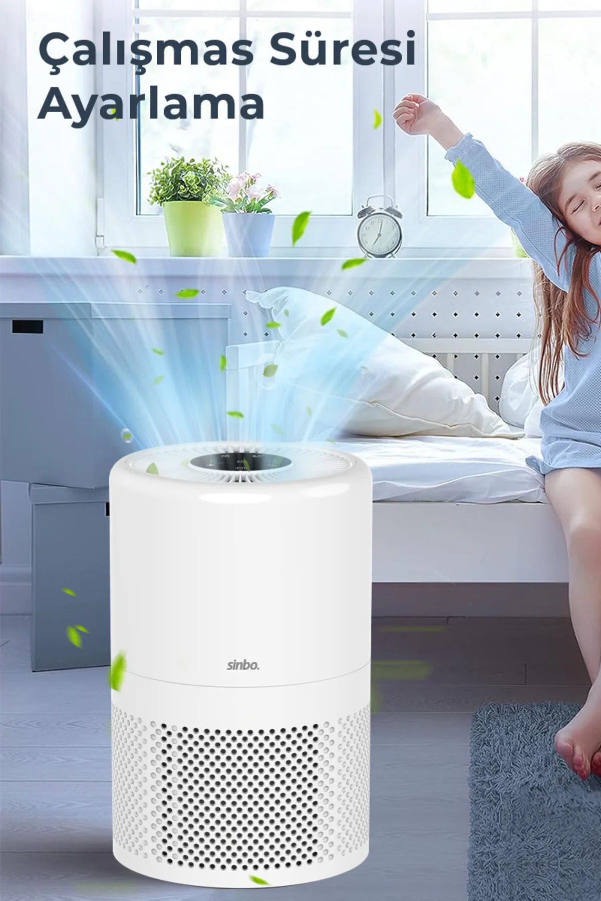 تصفیه کننده هوا دستگاه SAP 5508 SMART H13 WIFI با فیلتر هپا اورجینال Sinbo
