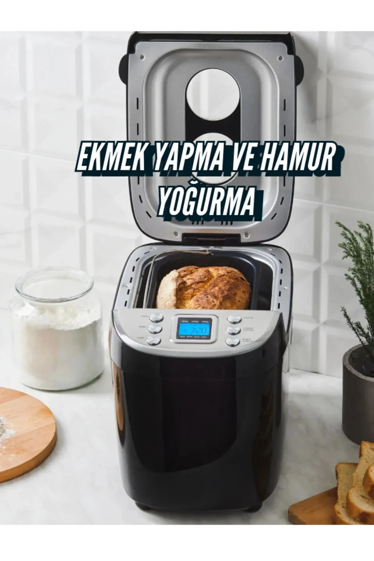 میکسر و ست 15 برنامه خمیر ورز دستگاه نان ساز 45 دستور مختلف جزوه 1500 گرم ظرفیت اورجینال Karaca