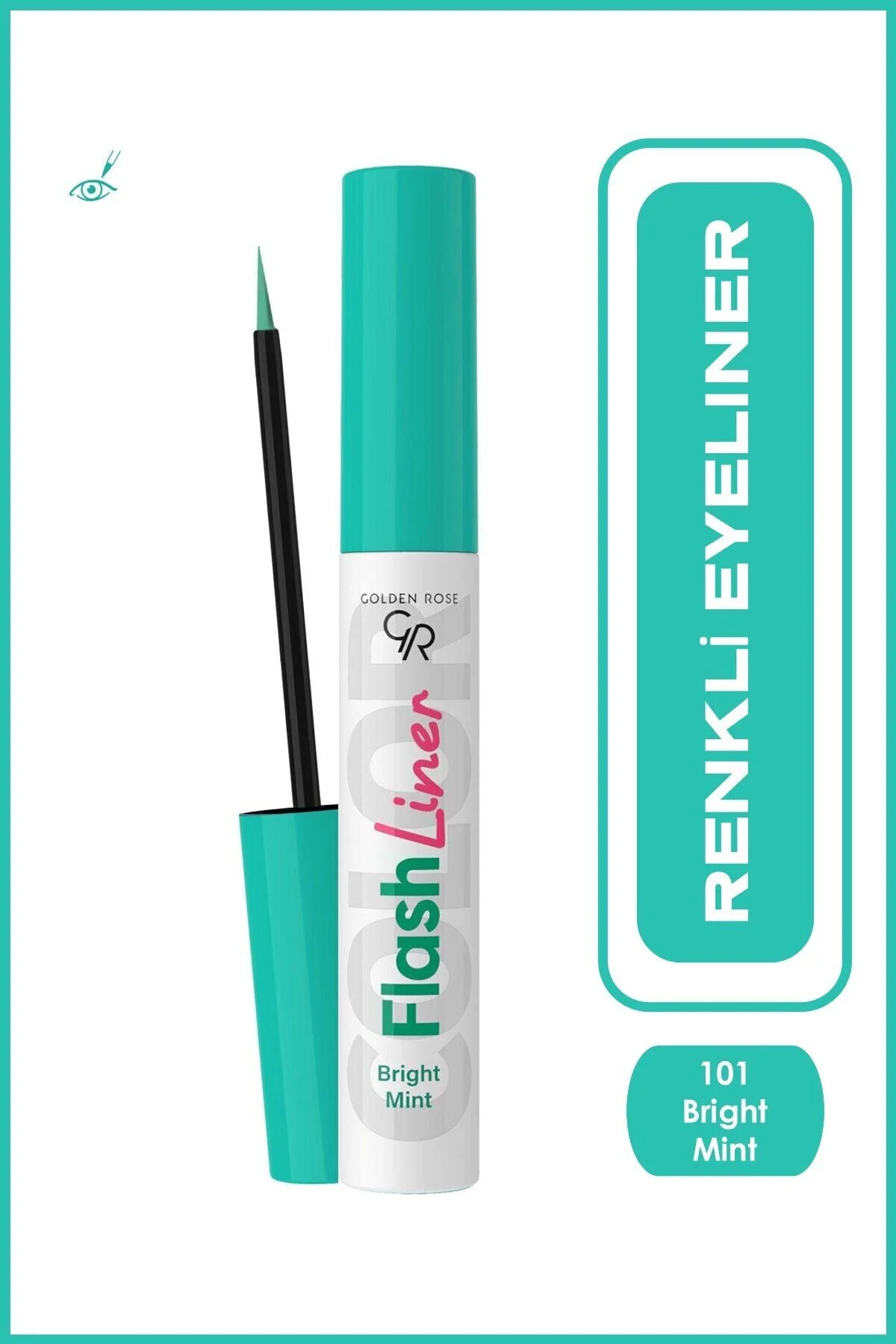 Golden Rose ریخته‌گری قلم چشم رنگارنگ فلش لاینر شماره ۱۰۱ نعنای تابستانی