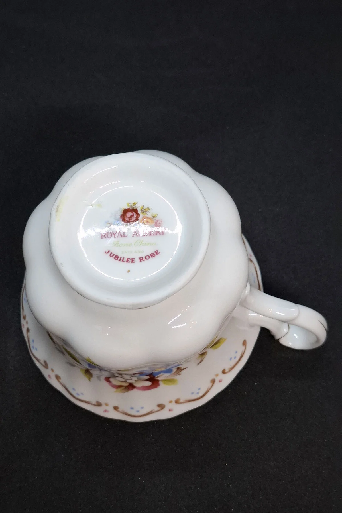 فنجان چای جام پرسلن عتیقه گل رز 3 قطعه 150 میلی لیتر Royal Albert